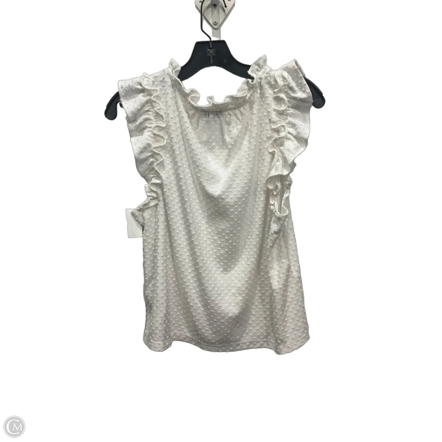 Top Sleeveless By J. Crew In White, Size: L