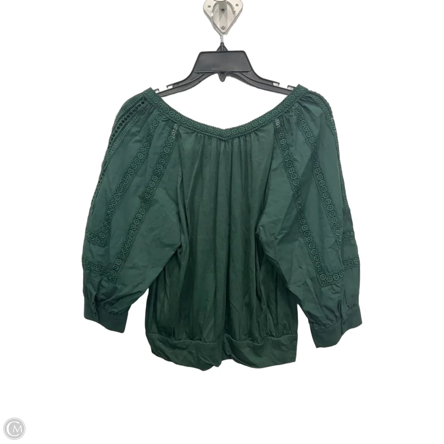 Top 3/4 Sleeve By Anthropologie In Green, Size: M