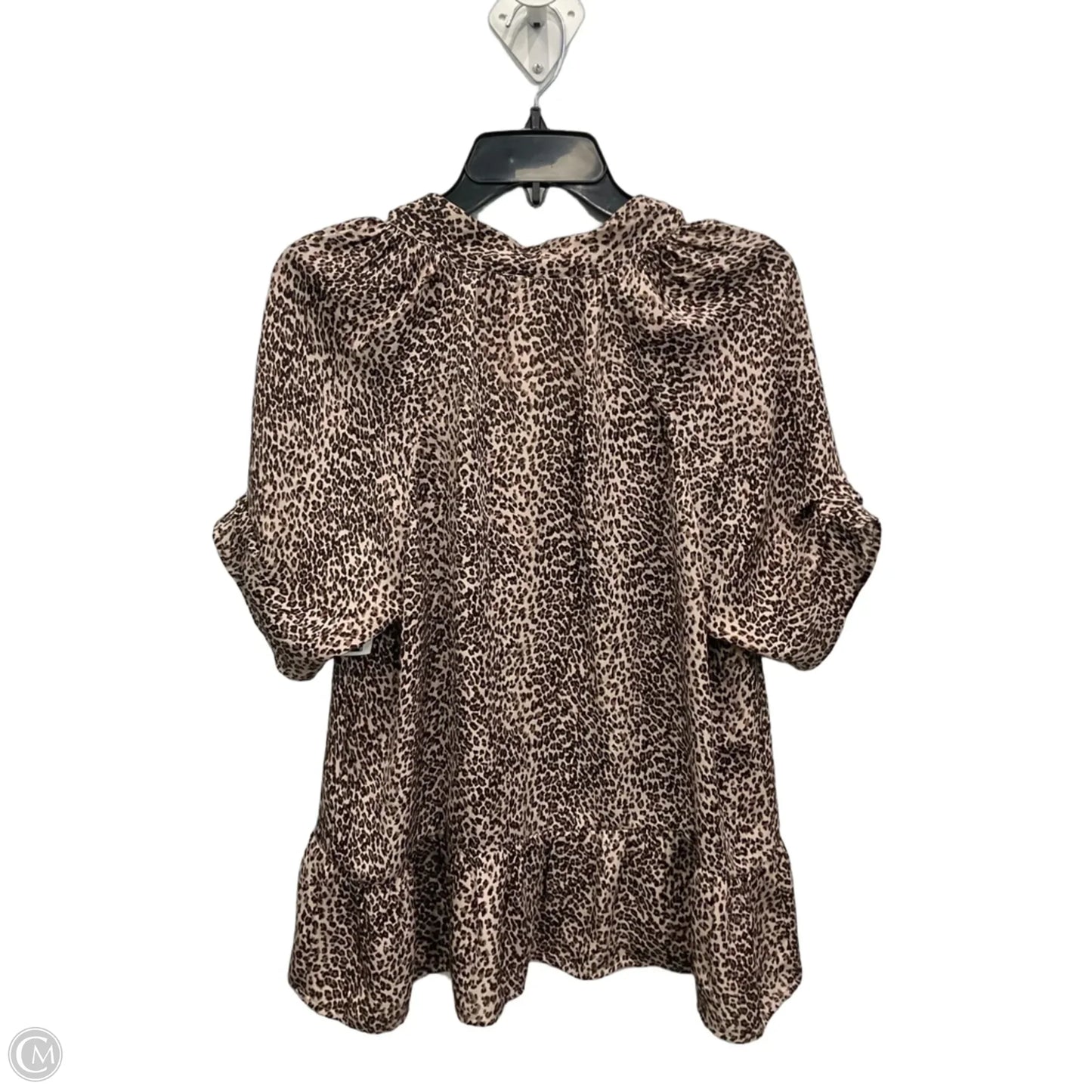 Top Short Sleeve By Joie In Animal Print, Size: L