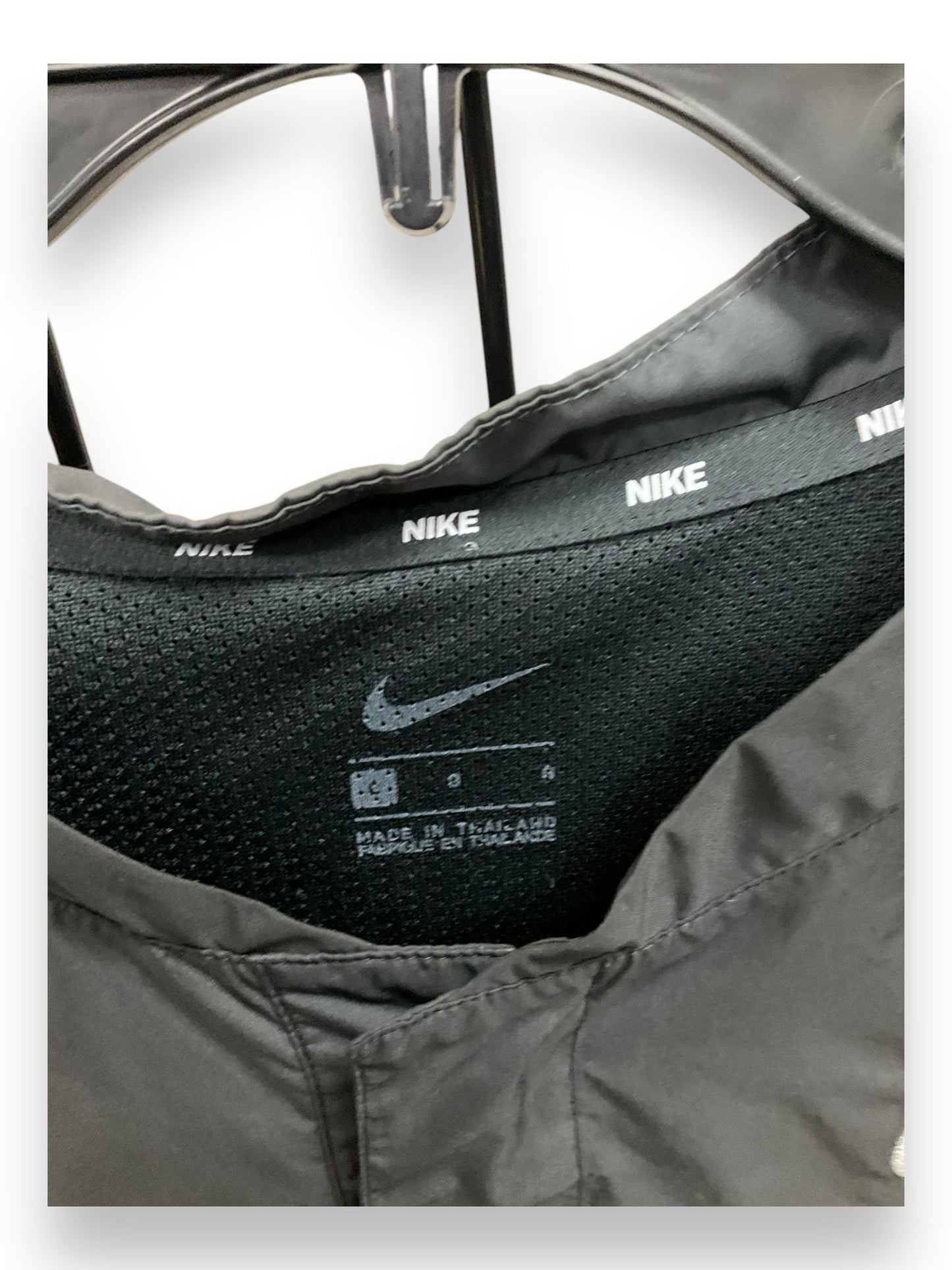 Athletic Top Short Sleeve By Nike Apparel In Black, Size: S