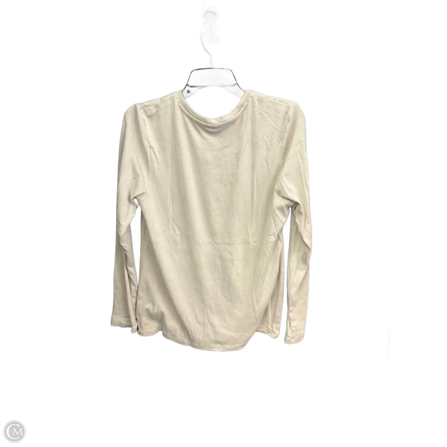 Top Long Sleeve By Eddie Bauer In Tan, Size: L