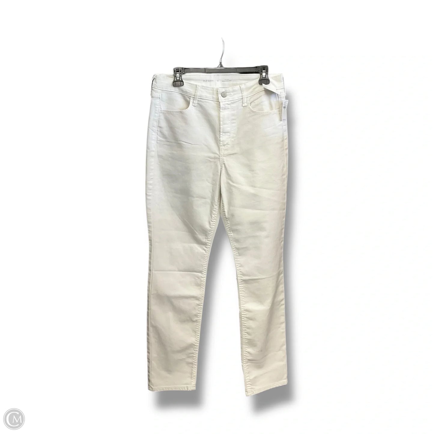 Jeans Straight By Old Navy In White, Size: 12