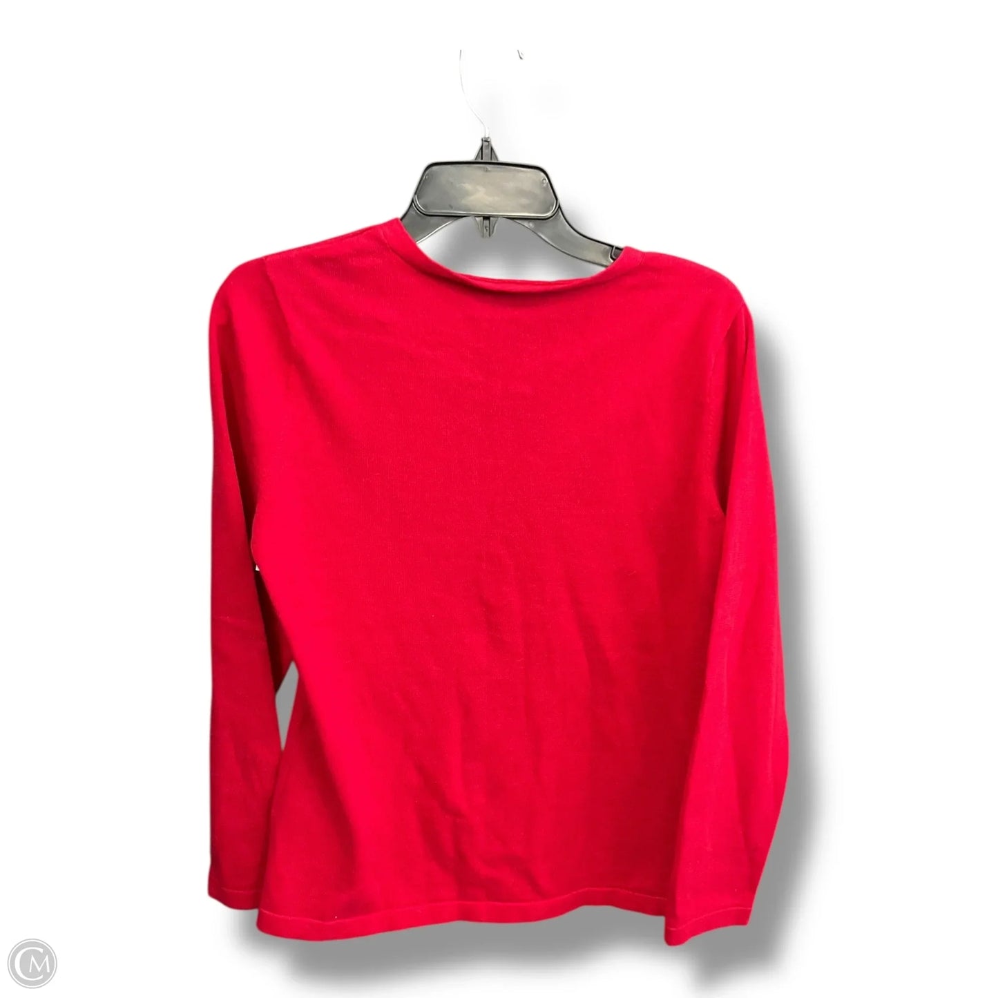 Top Long Sleeve By Tommy Hilfiger In Red, Size: M