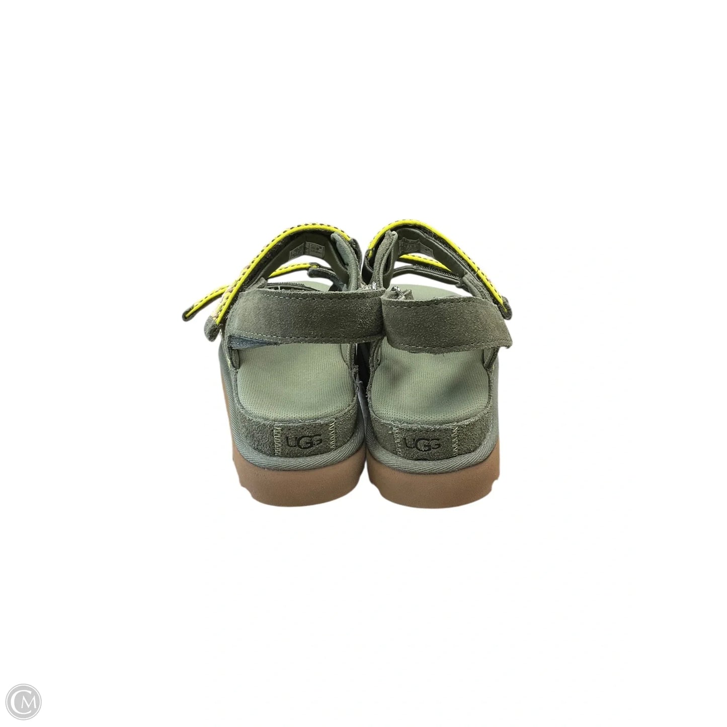 Sandals Designer By Ugg In Green, Size: 8