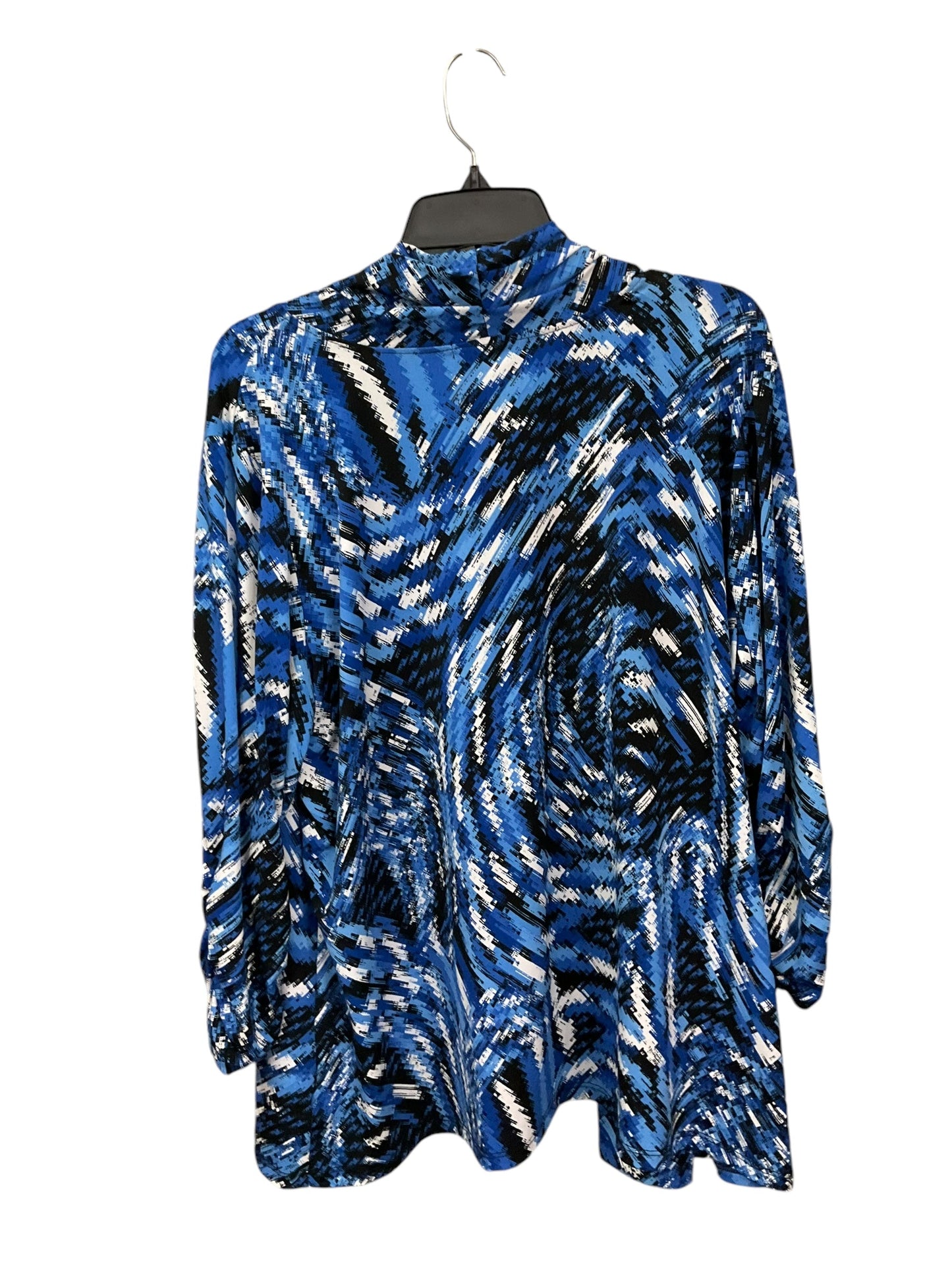 Cardigan By Ellen Tracy In Blue, Size: 3x