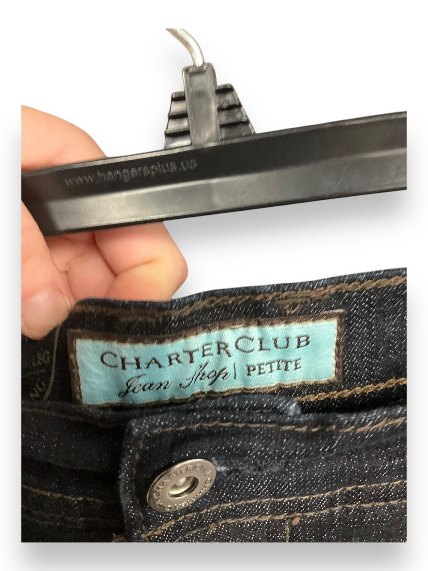 Jeans Straight By Charter Club In Blue Denim, Size: 10