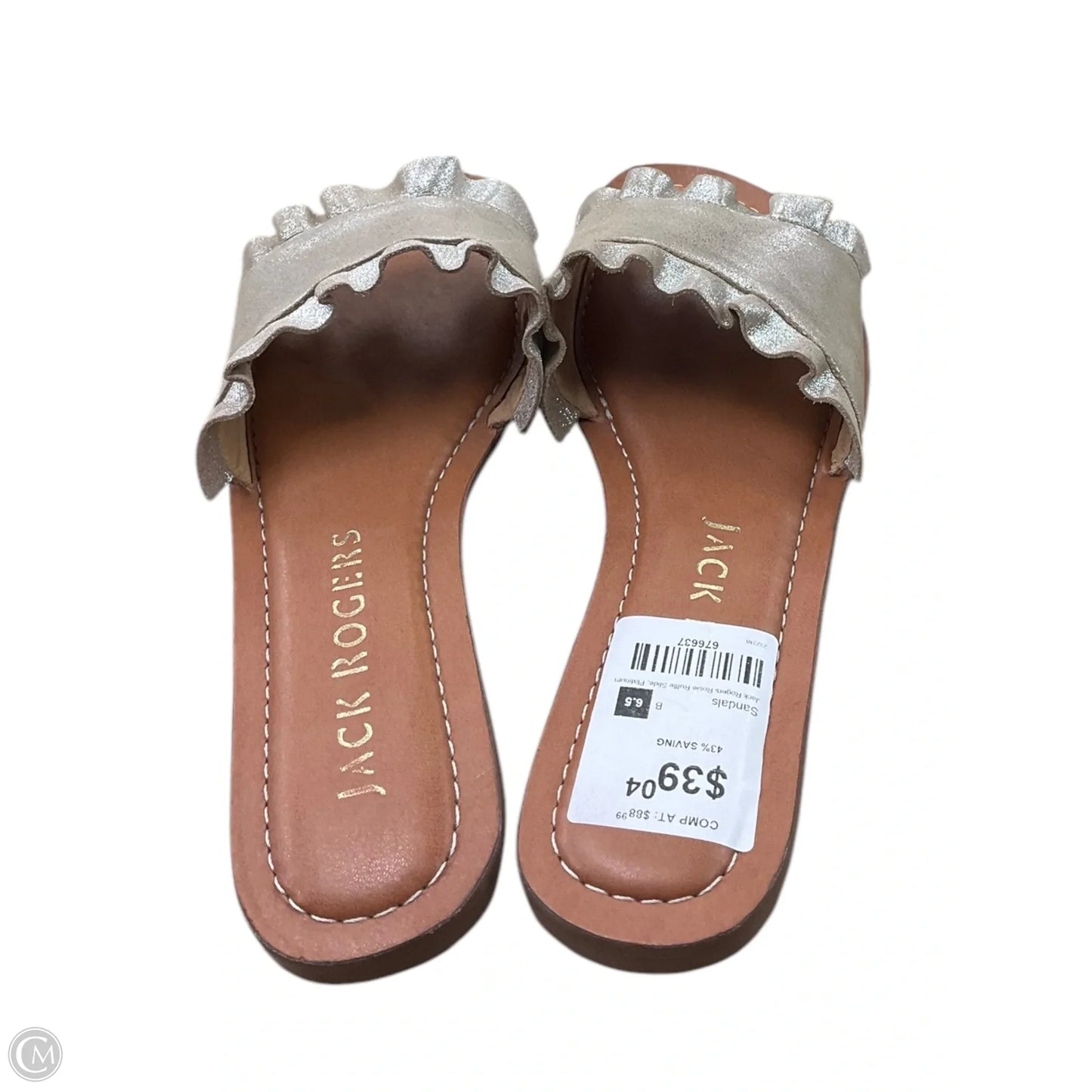 Sandals Flats By Jack Rogers In Gold, Size: 6.5
