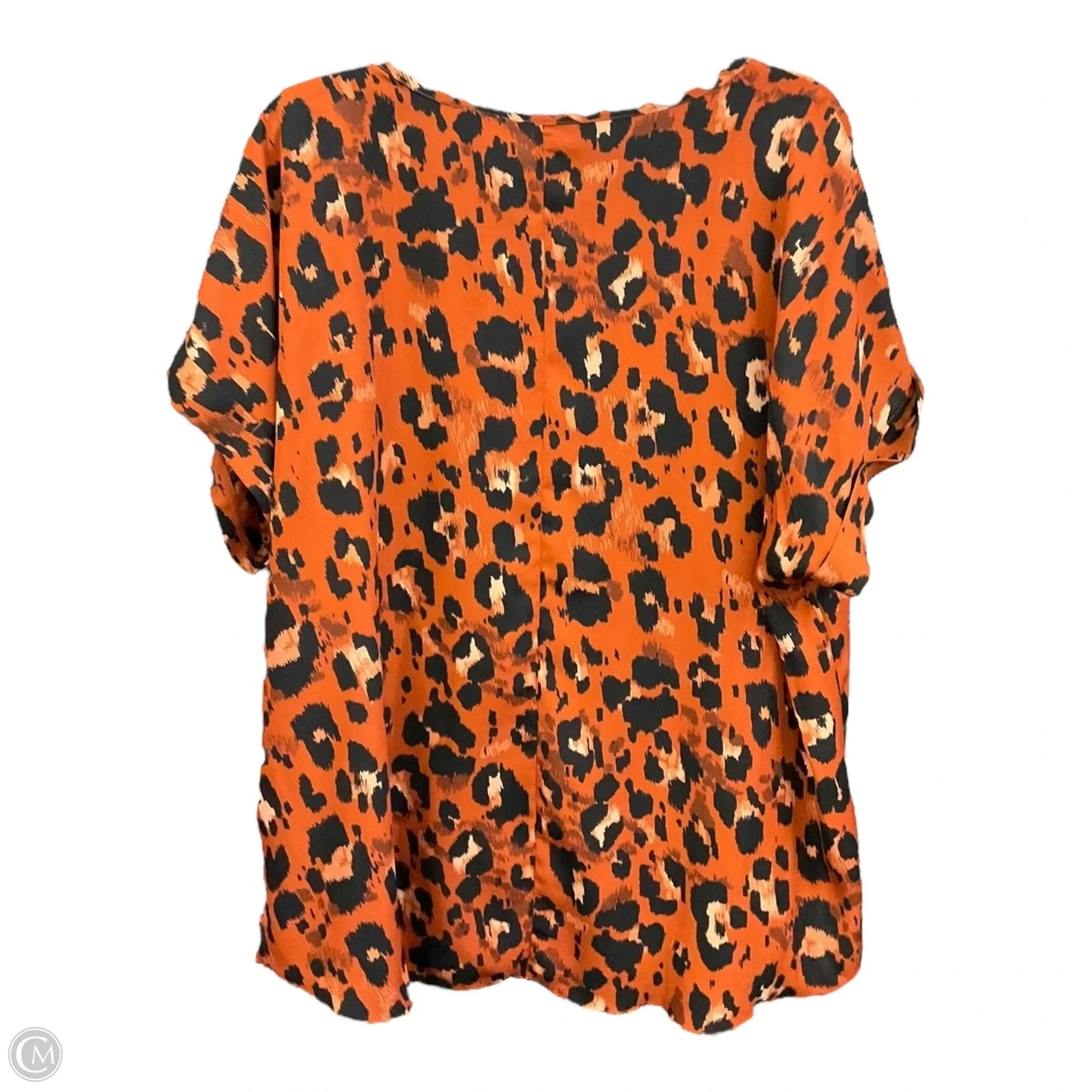 Top Short Sleeve By Clothes Mentor In Animal Print, Size: 1x
