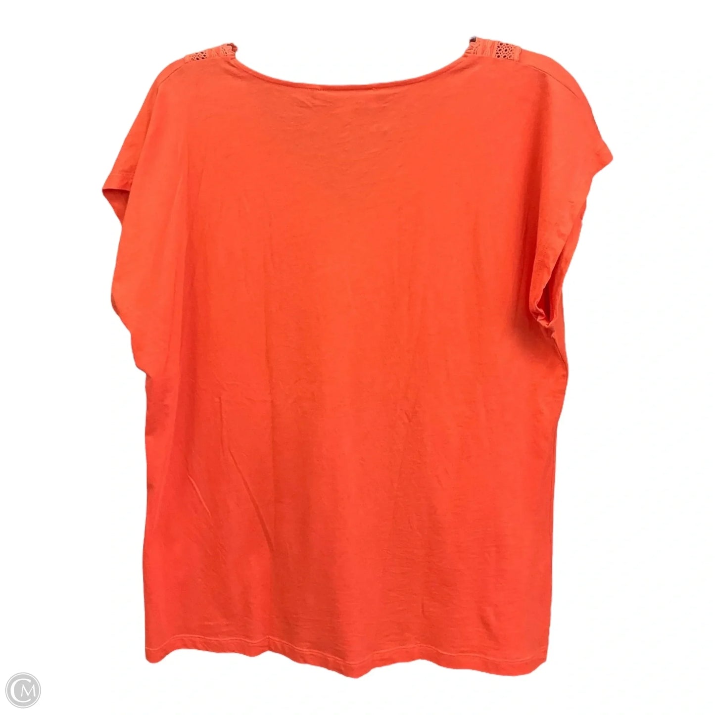 Top Short Sleeve By Jones New York In Orange, Size: 1x