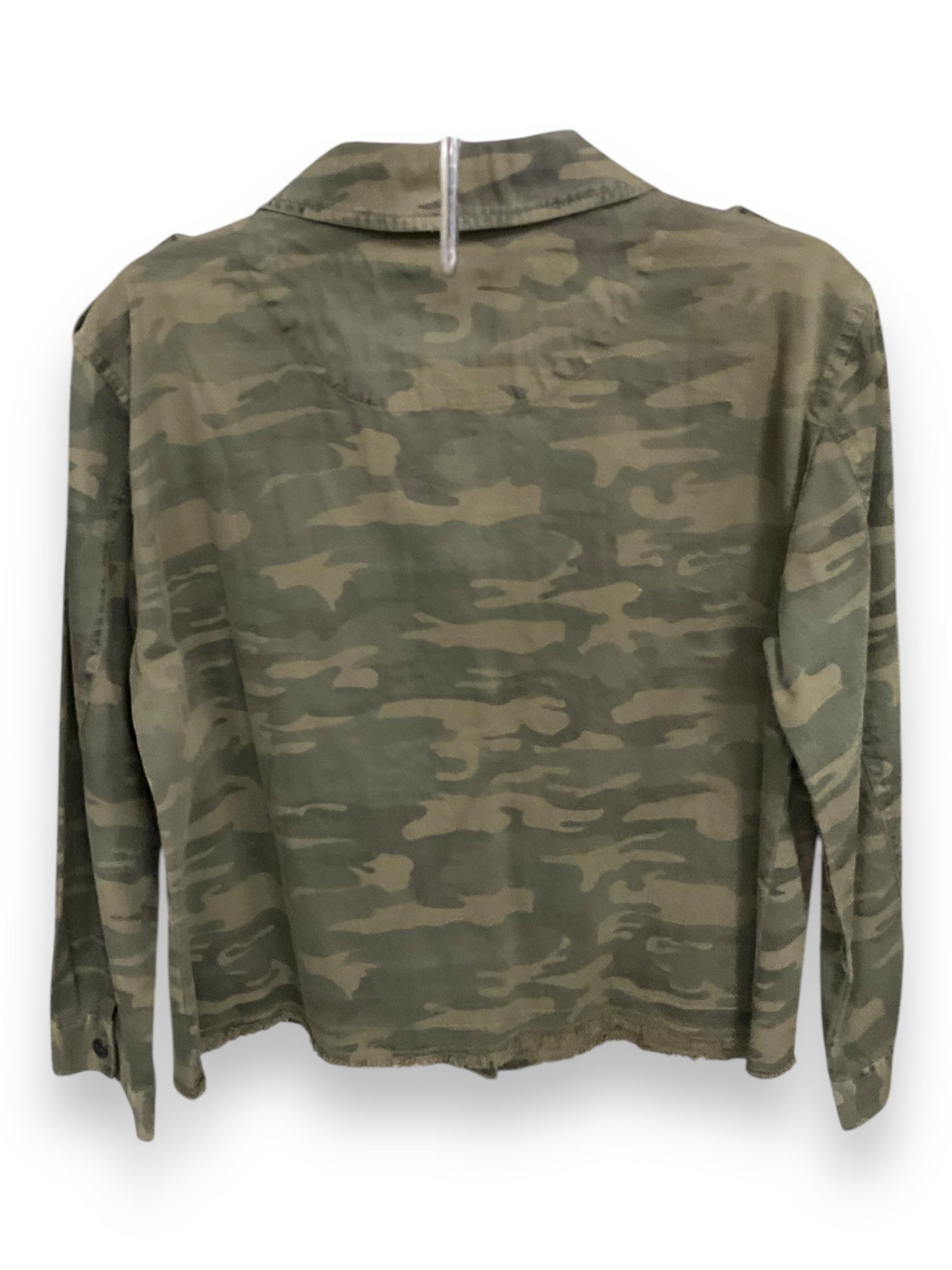 Jacket Shirt By Sanctuary In Camouflage Print, Size: Petite M