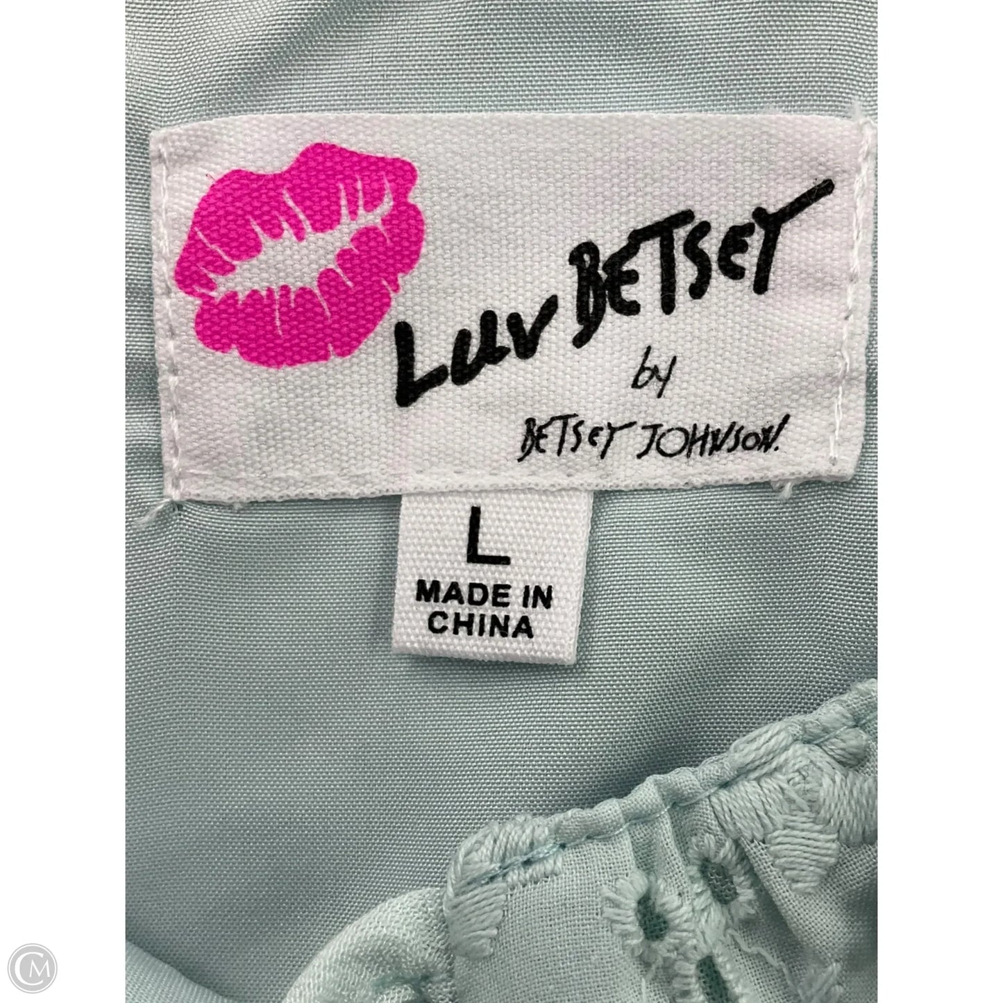 Dress Casual Short By Betsey Johnson In Blue, Size: L