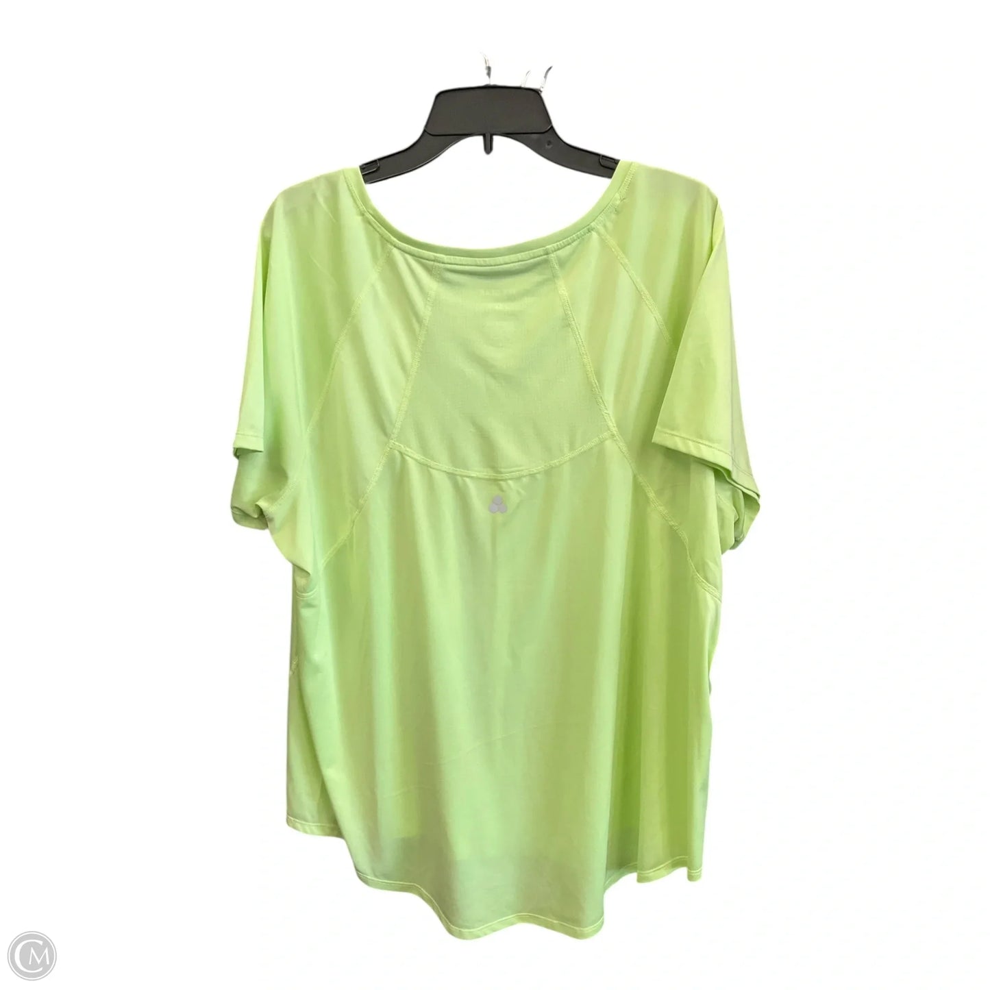 Athletic Top Short Sleeve By Tek Gear In Green, Size: 3x