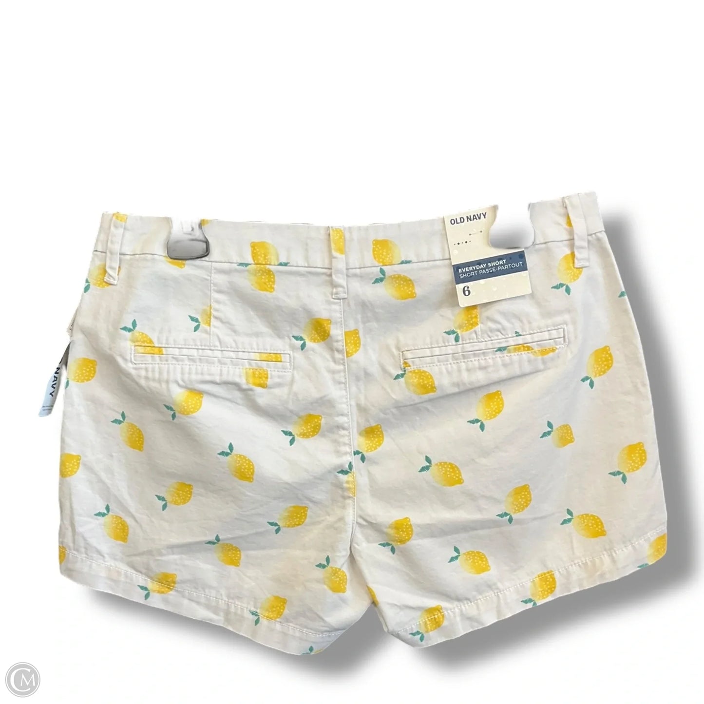 Shorts By Old Navy In White & Yellow, Size: 6