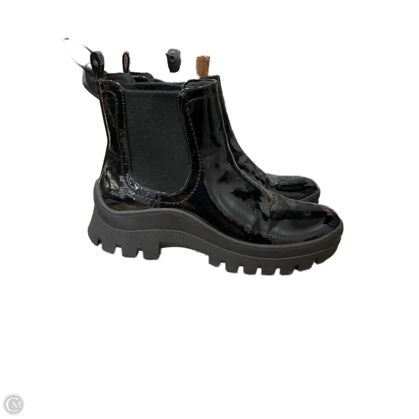 Boots Ankle Heels By Mix No 6 In Black, Size: 9.5