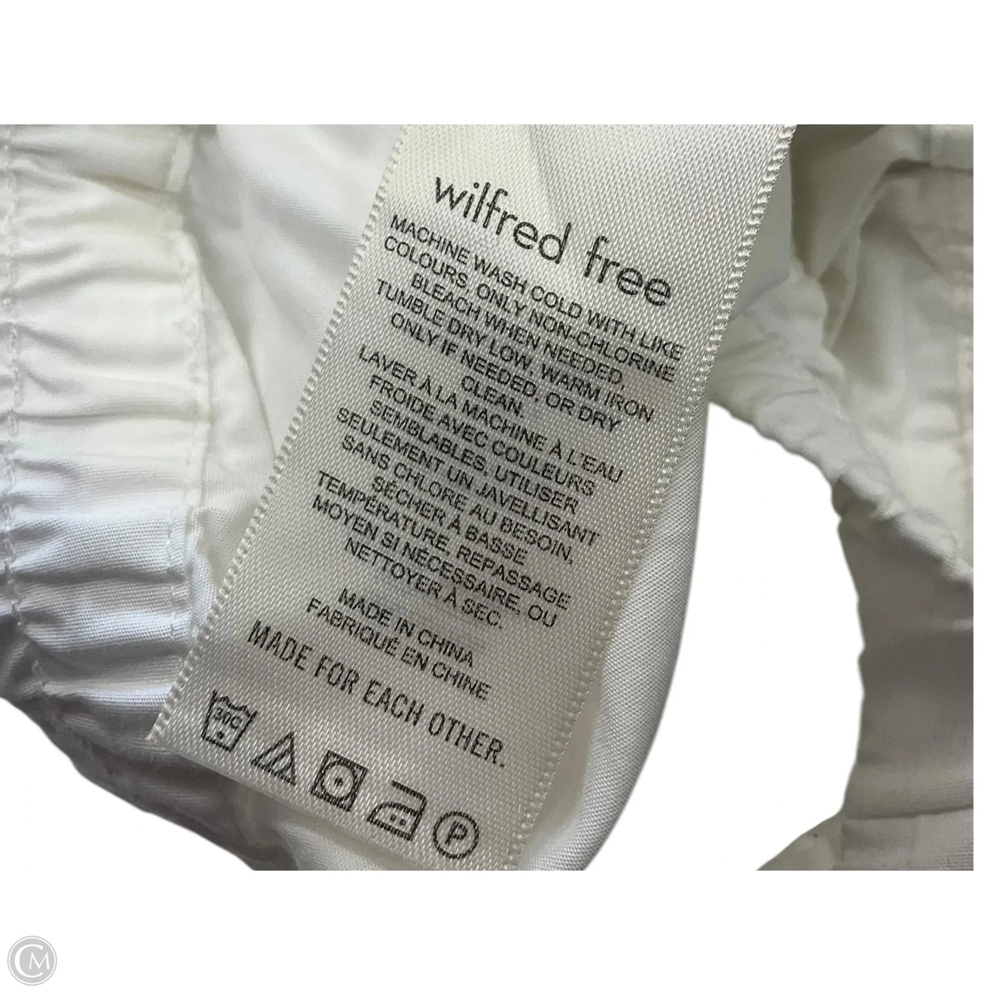 Pants Wide Leg By Wilfred In White, Size: 12