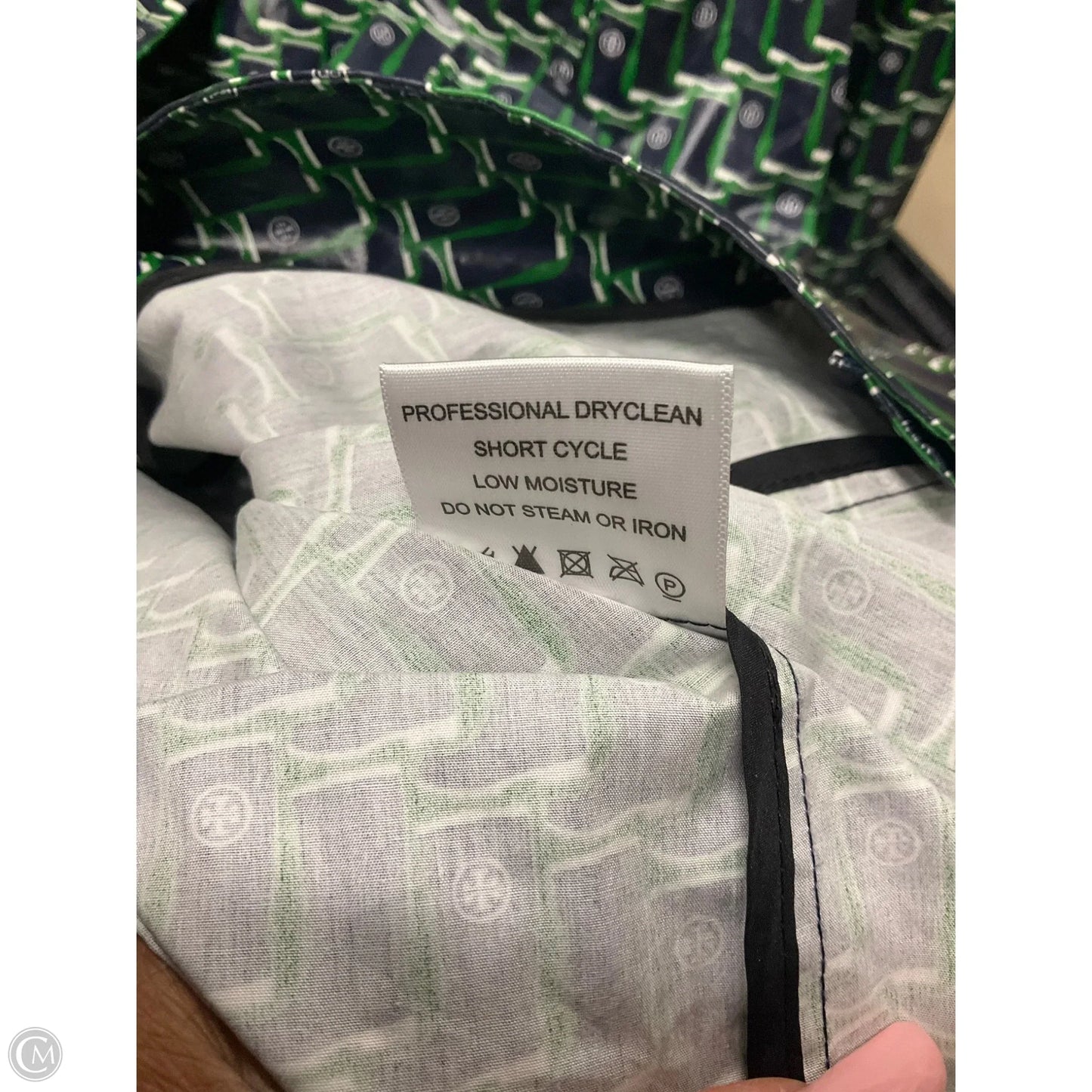 Coat Designer By Tory Burch In Blue & Green, Size: Xs