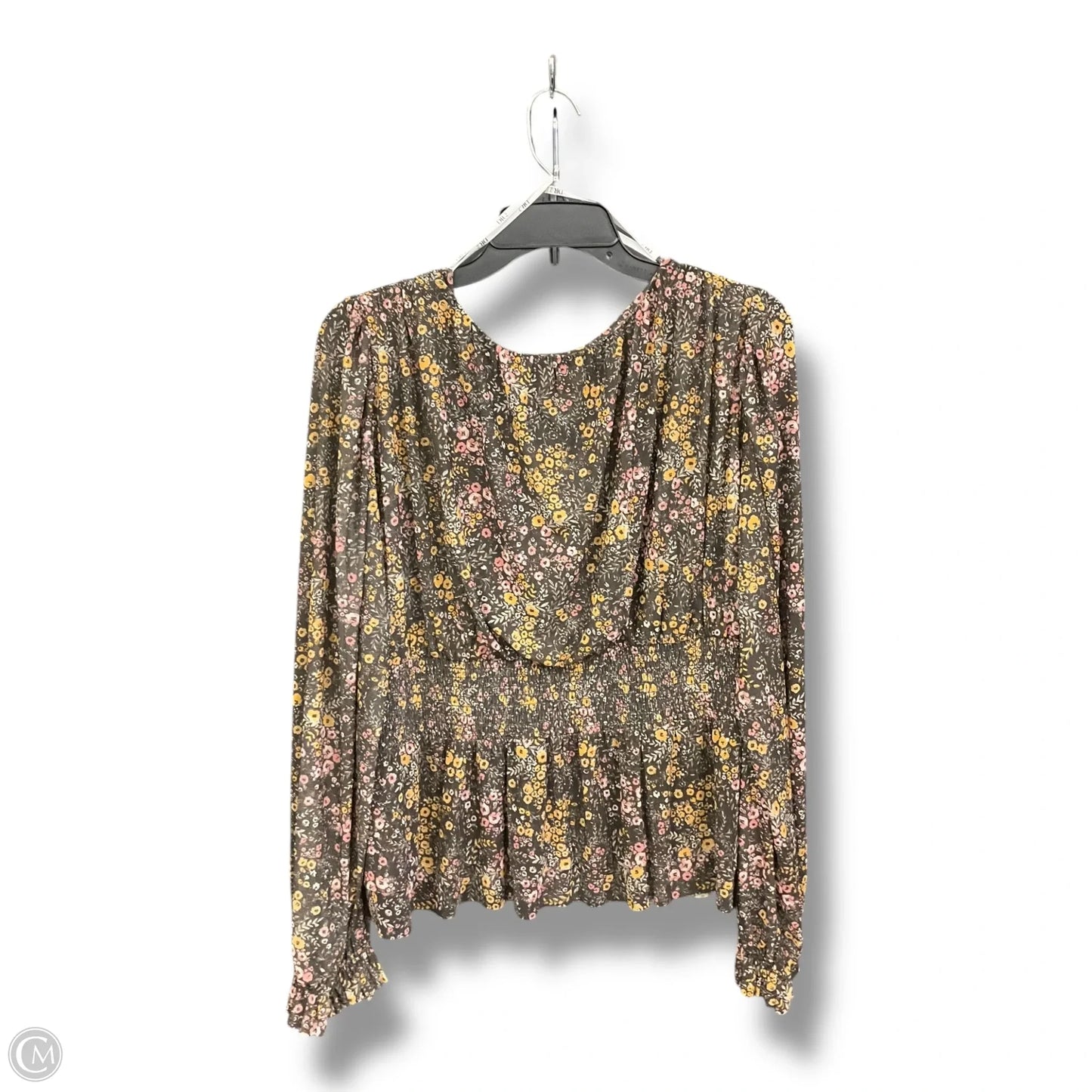 Top Long Sleeve By Dr2 In Floral Print, Size: Xl