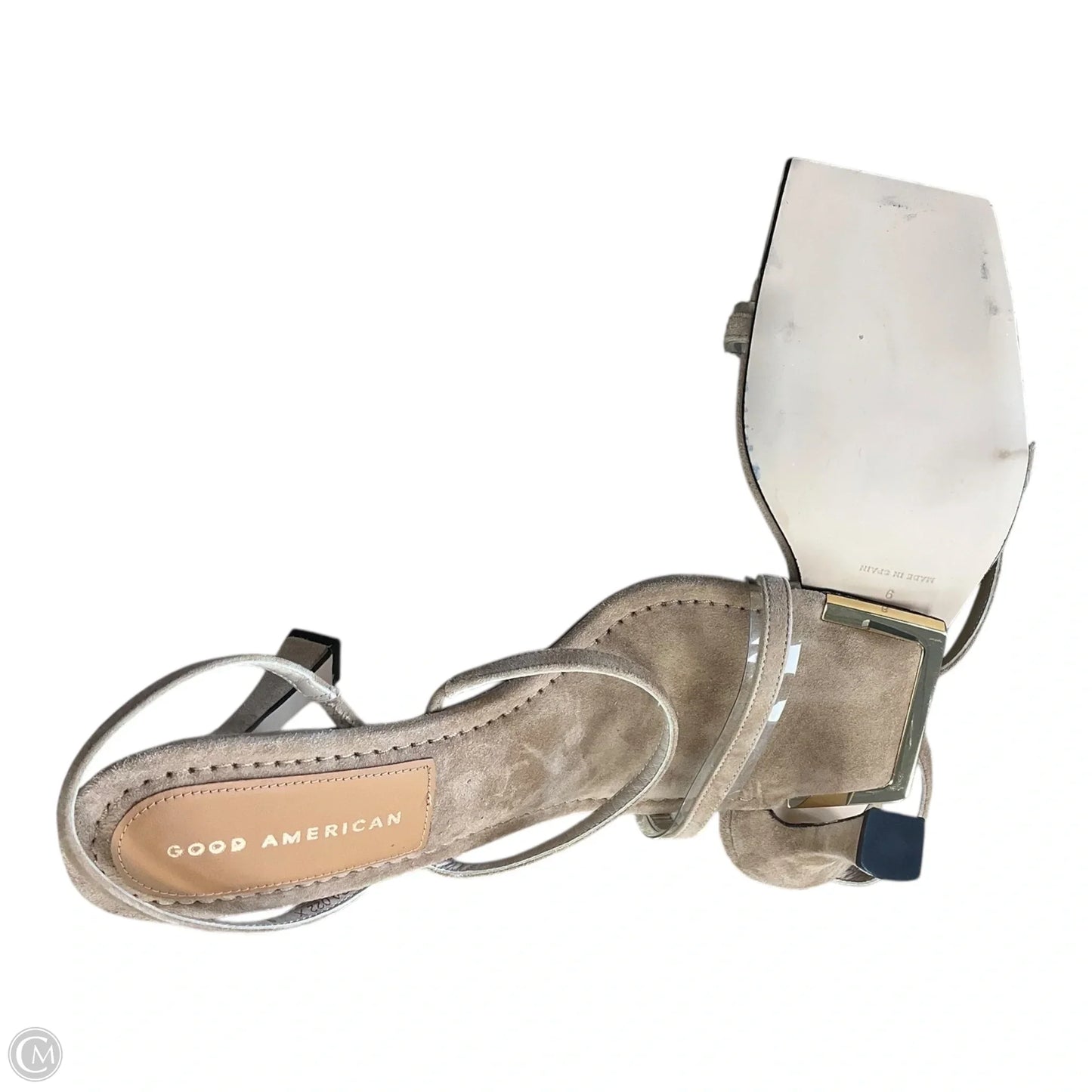 Sandals Heels Stiletto By Good American In Beige, Size: 9