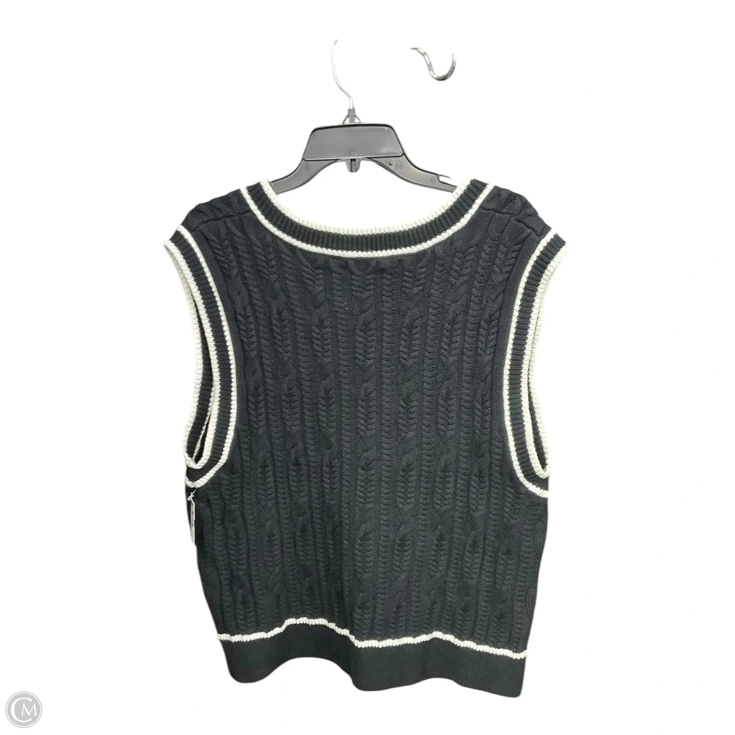 Vest Sweater By Abercrombie And Fitch In Blue & White, Size: Xl