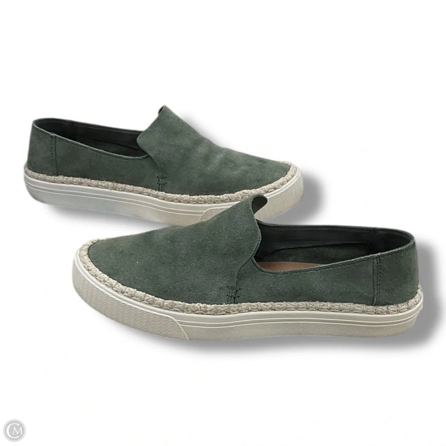 Shoes Flats By Toms In Green, Size: 9