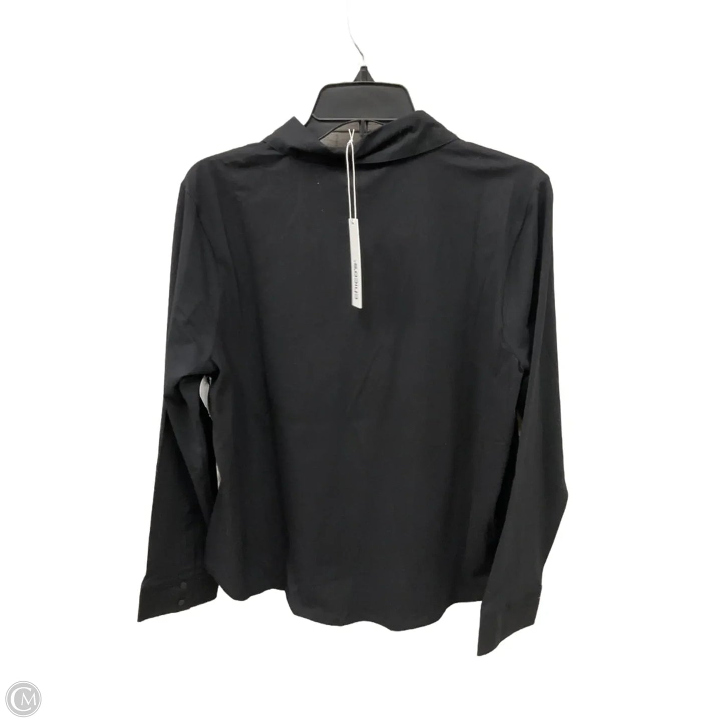 Blouse Long Sleeve By Chicos In Black, Size: L