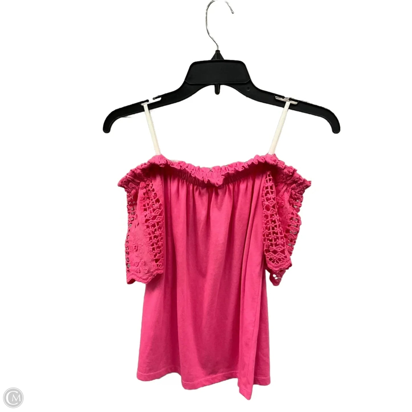 Top Short Sleeve Designer By Lilly Pulitzer In Pink, Size: S