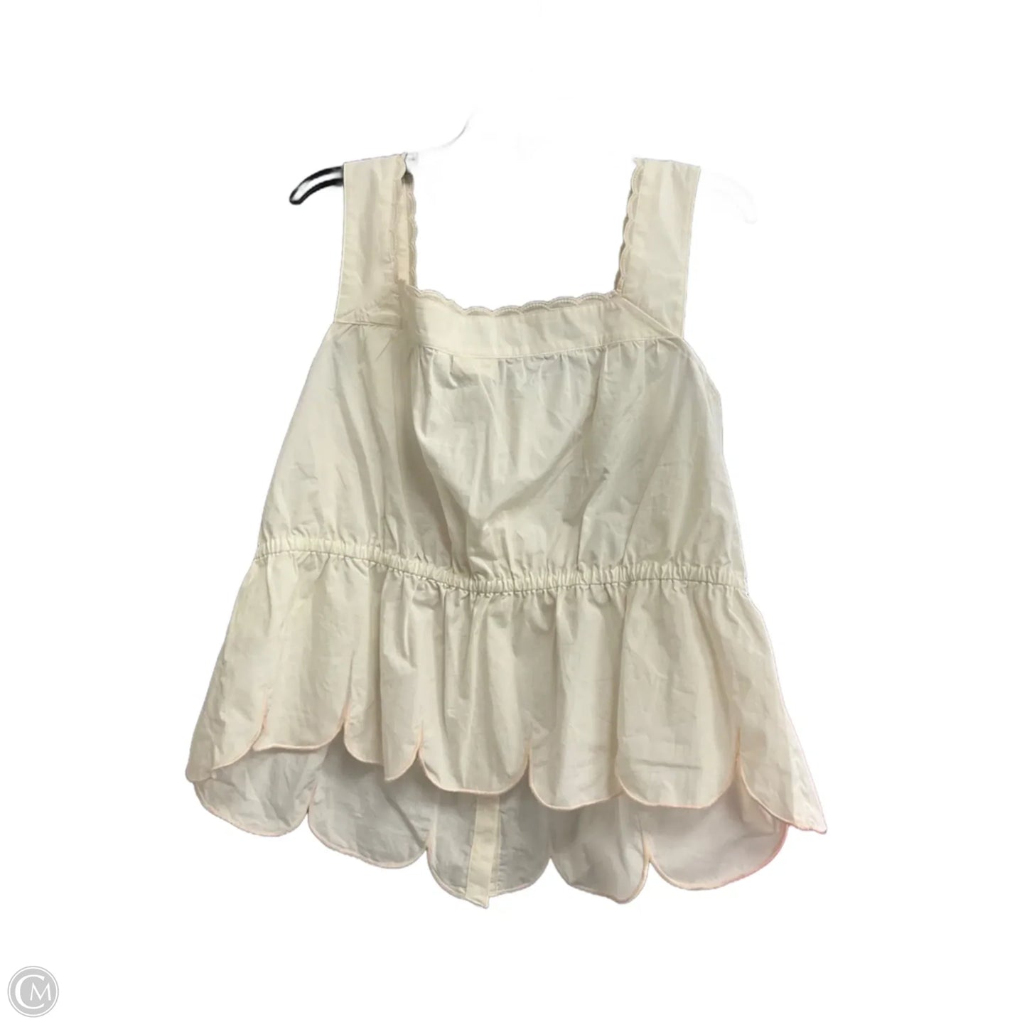 Top Sleeveless By Spartina In Cream, Size: Xxl