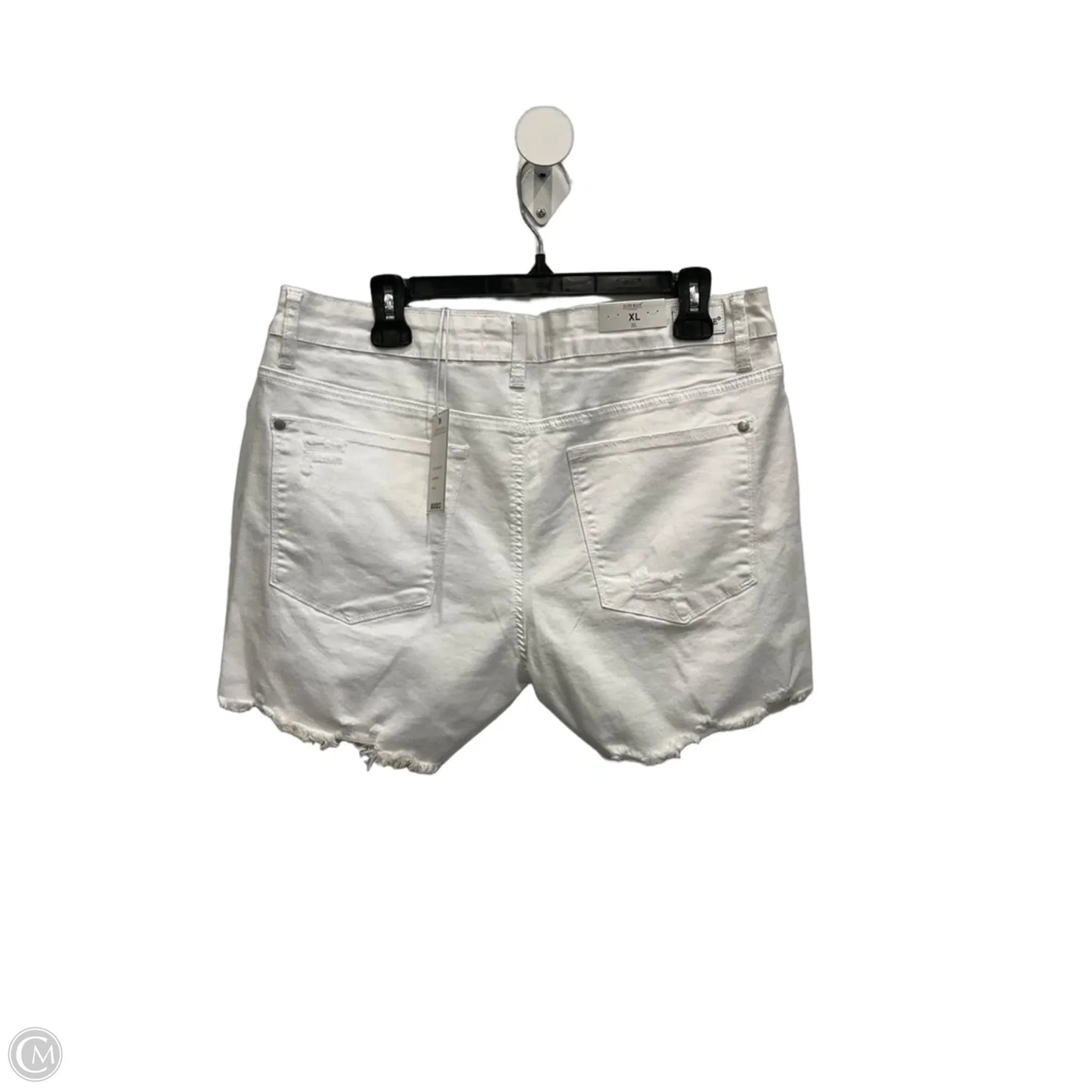 Shorts By Judy Blue In White Denim, Size: 16