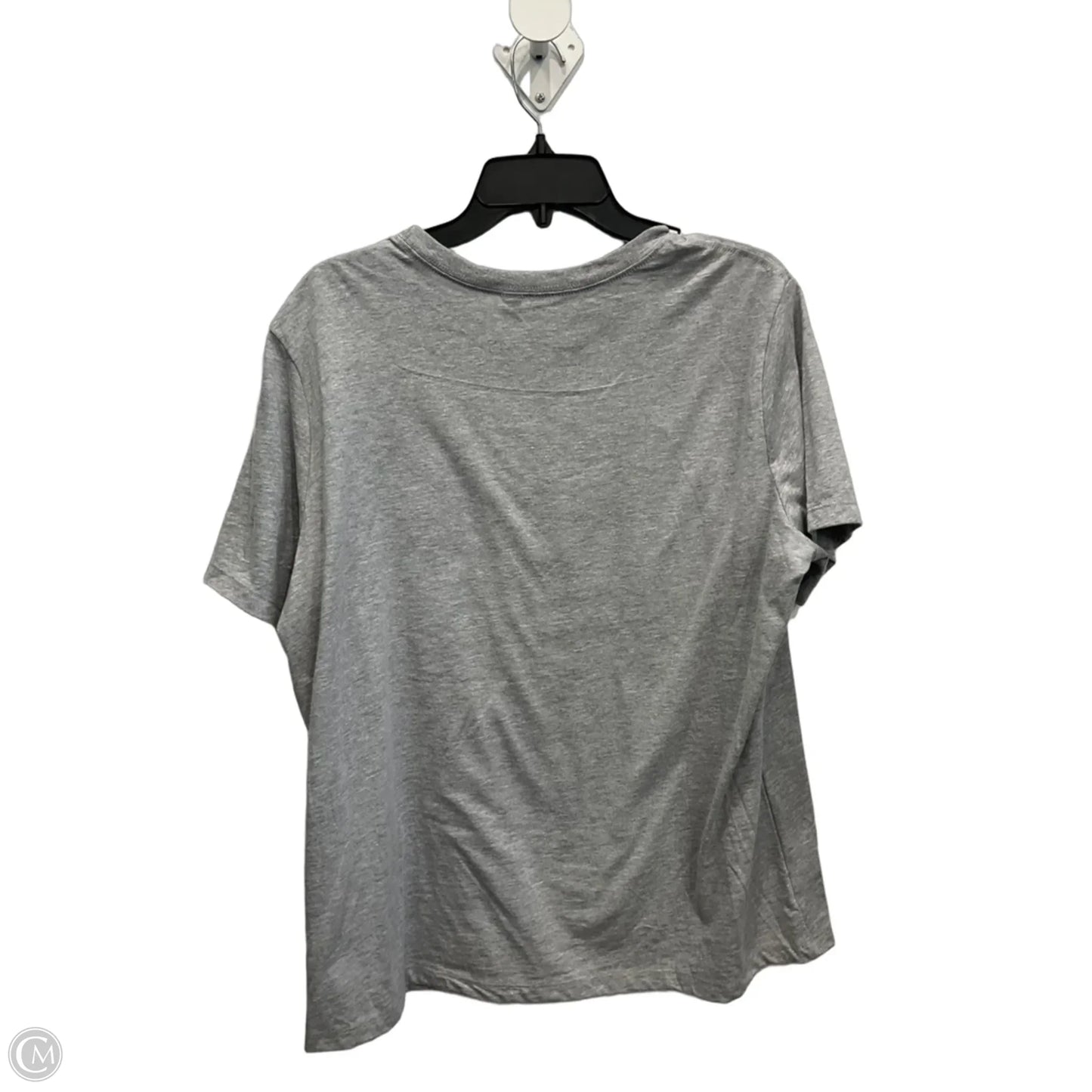 Top Short Sleeve By Bella + Canvas In Grey, Size: Xl