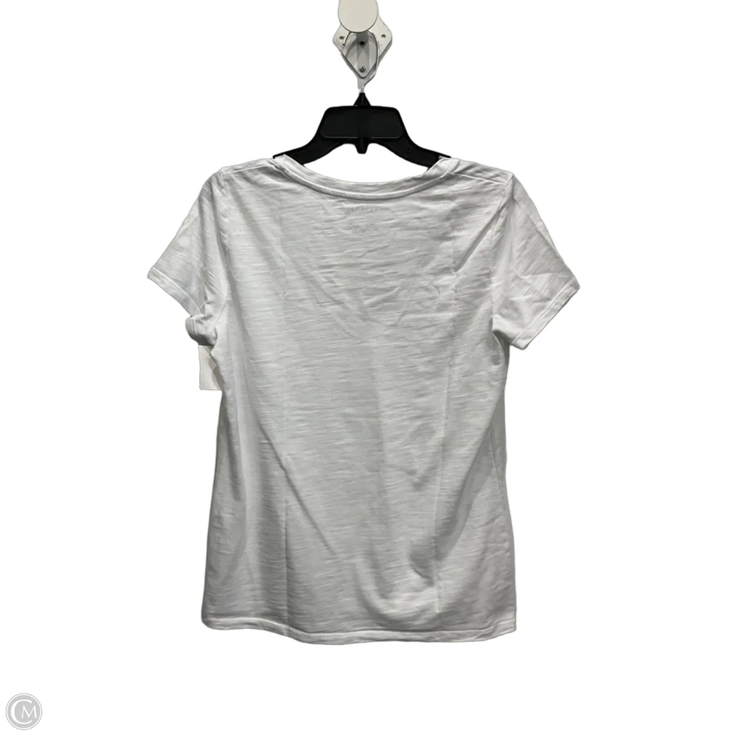 Top Short Sleeve Basic By Talbots In White, Size: M
