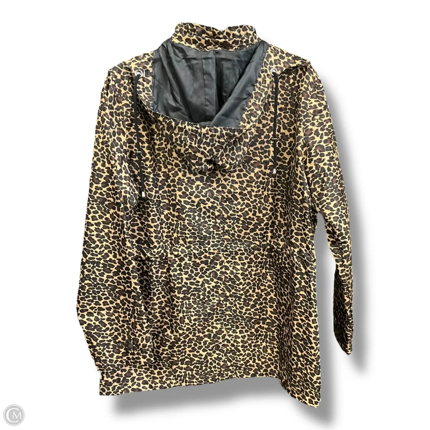 Jacket Windbreaker By Clothes Mentor In Animal Print, Size: L