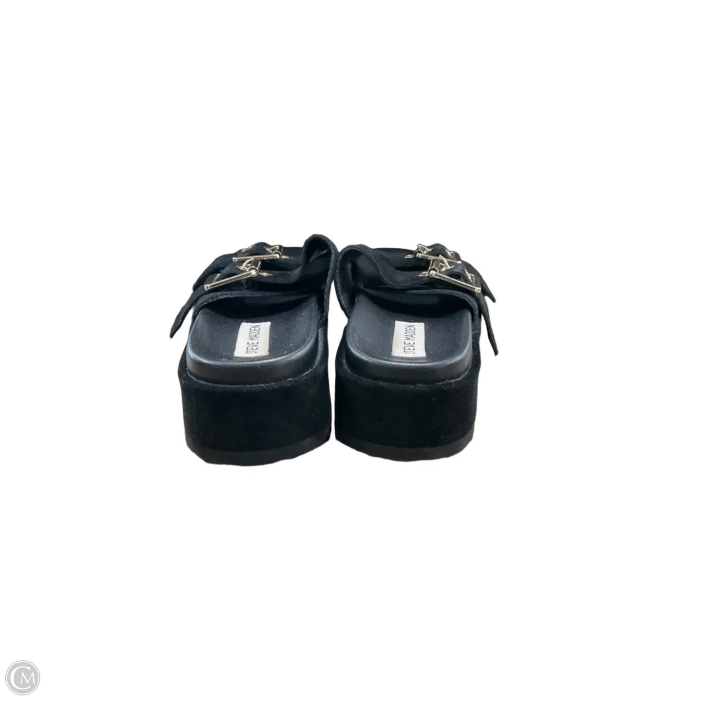 Sandals Flats By Steve Madden In Black, Size: 6