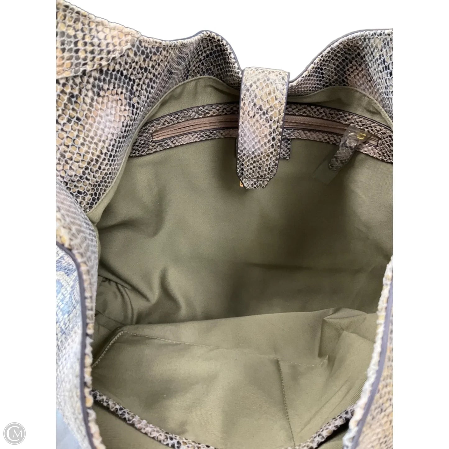 Handbag Leather By Gilli, Size: Large