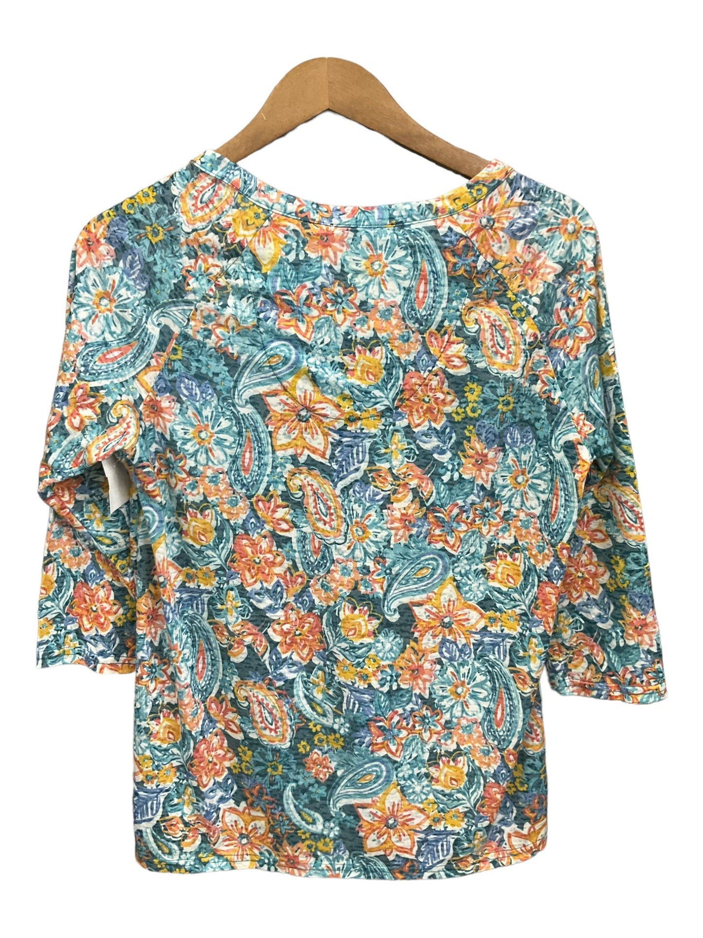 Blouse 3/4 Sleeve By Erika And Co Size: M