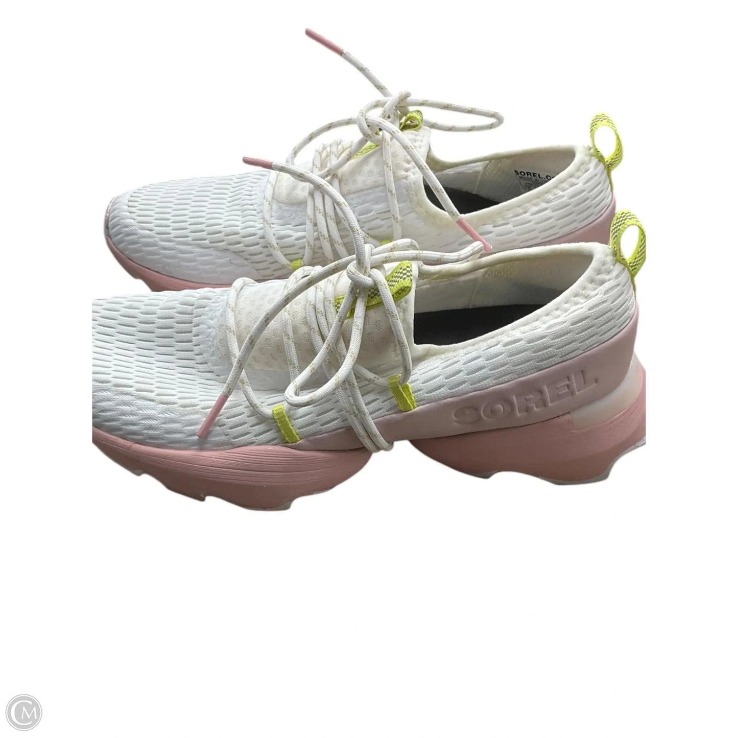 Shoes Athletic By Sorel In Pink & White, Size: 8