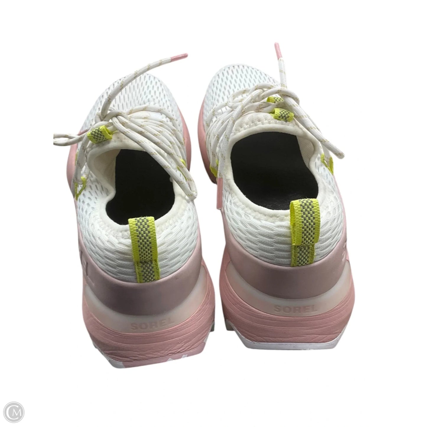 Shoes Athletic By Sorel In Pink & White, Size: 8