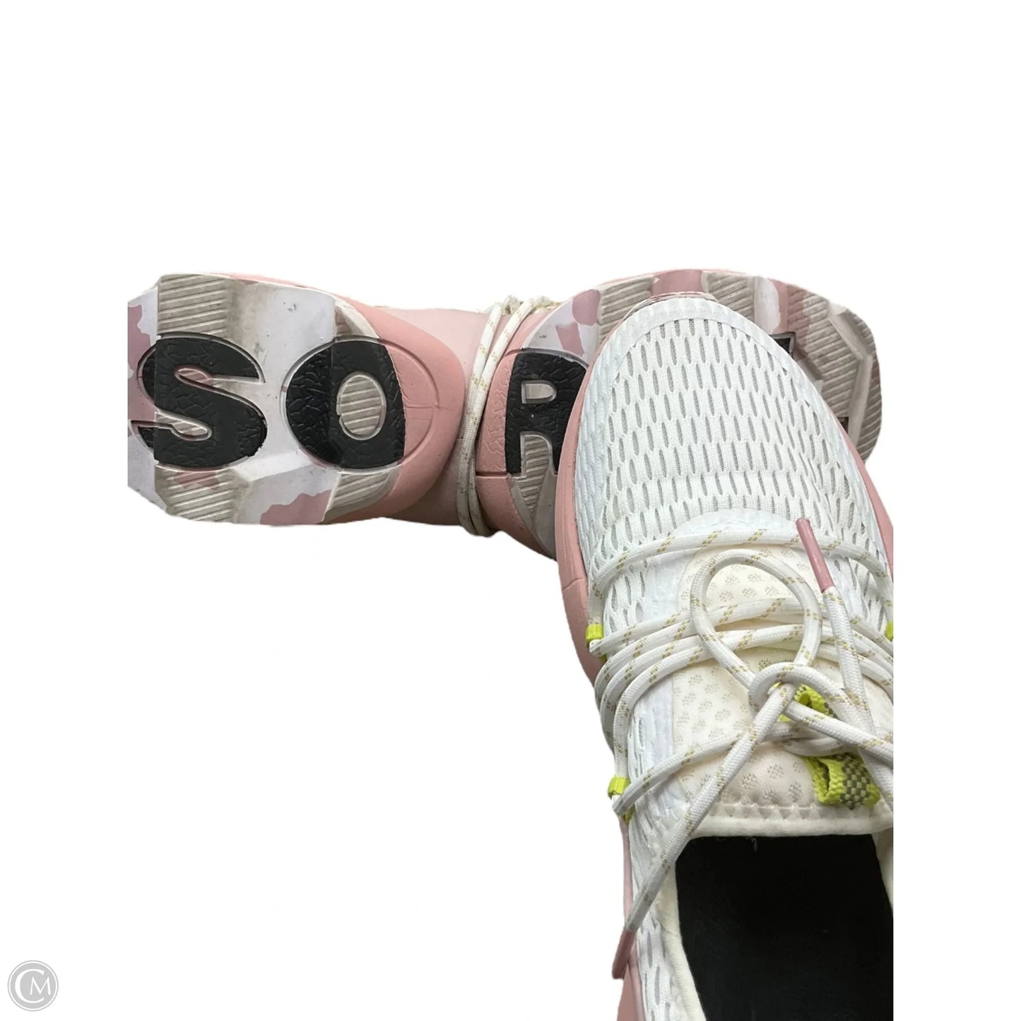 Shoes Athletic By Sorel In Pink & White, Size: 8