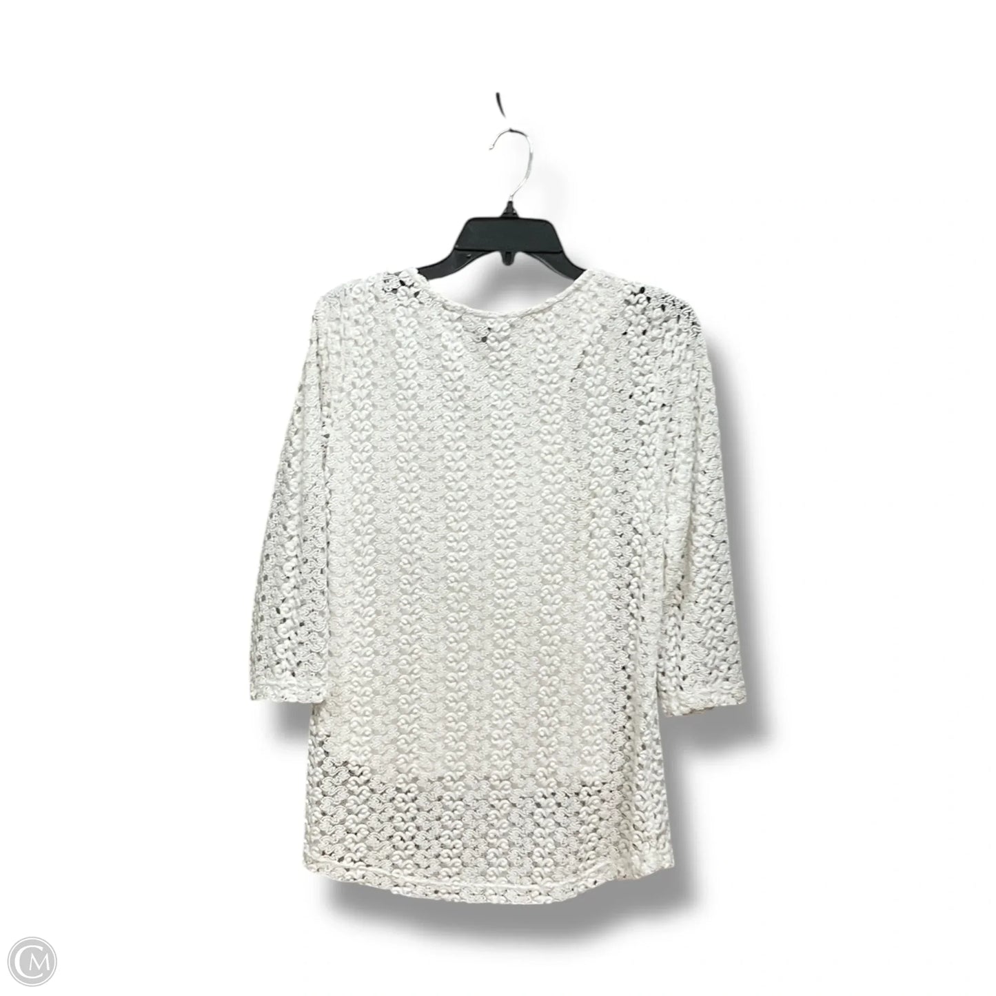 Top Long Sleeve By Jm Collections In White, Size: M