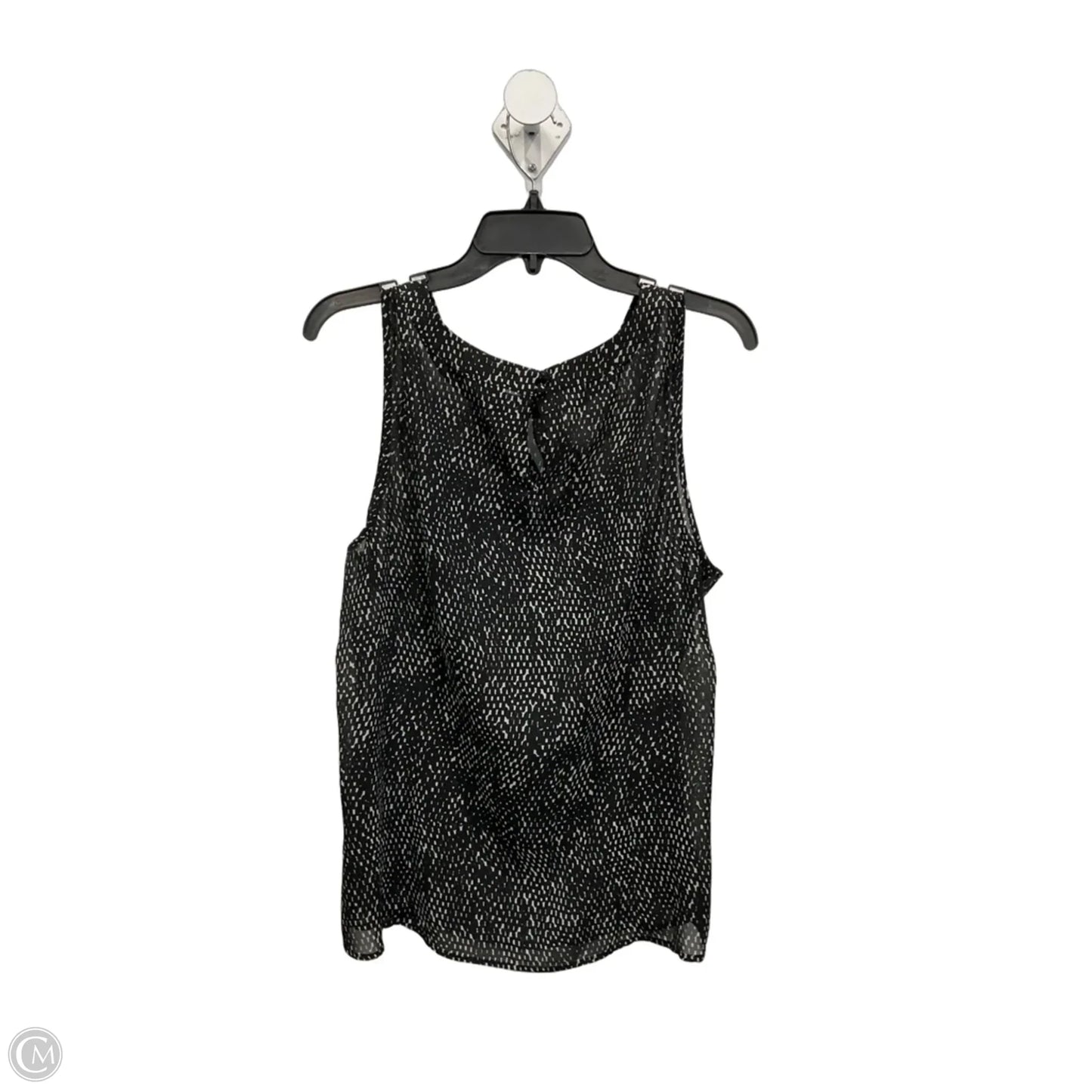 Top Sleeveless By Ann Taylor In Black & White, Size: Xxl
