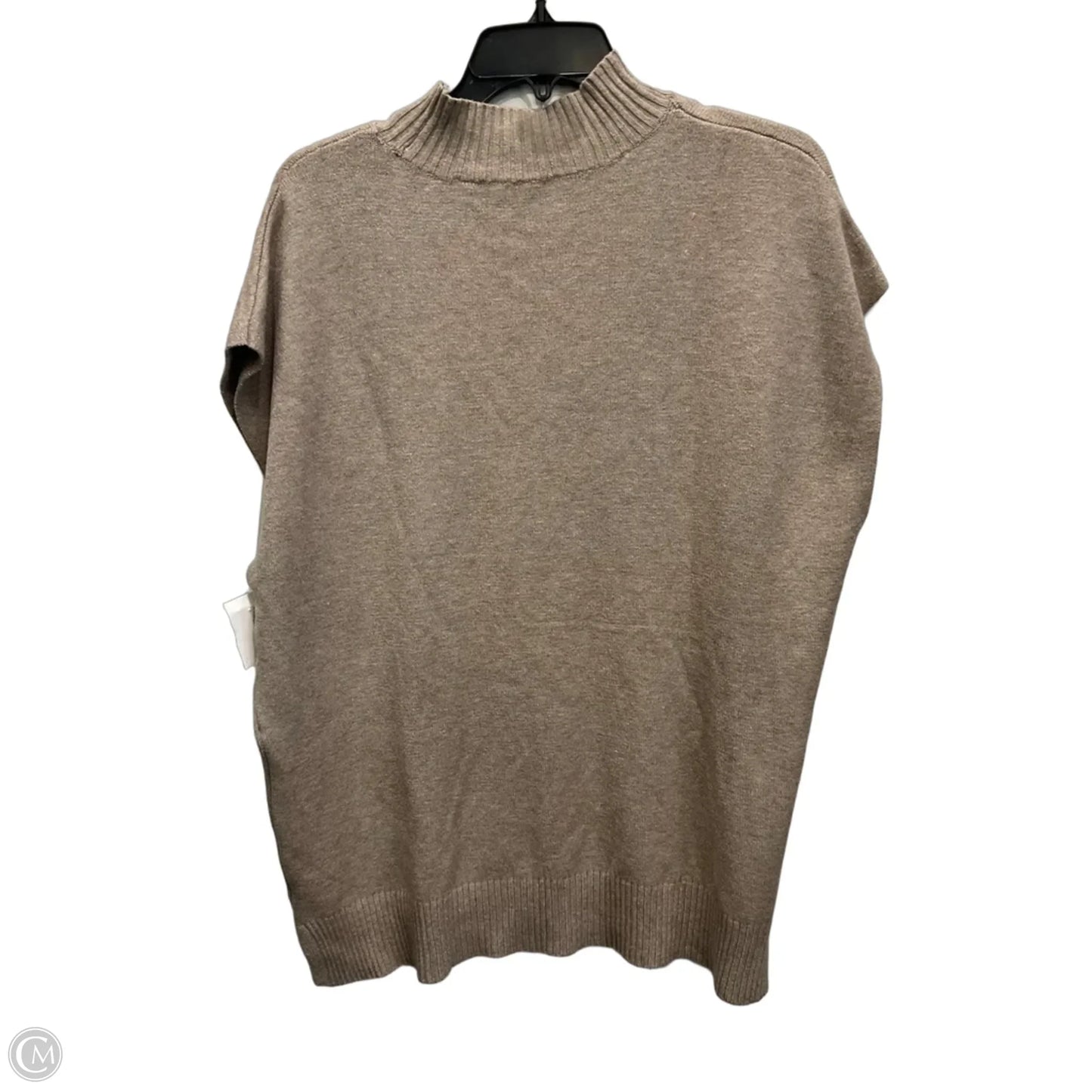 Sweater Short Sleeve By Cyrus In Brown, Size: L