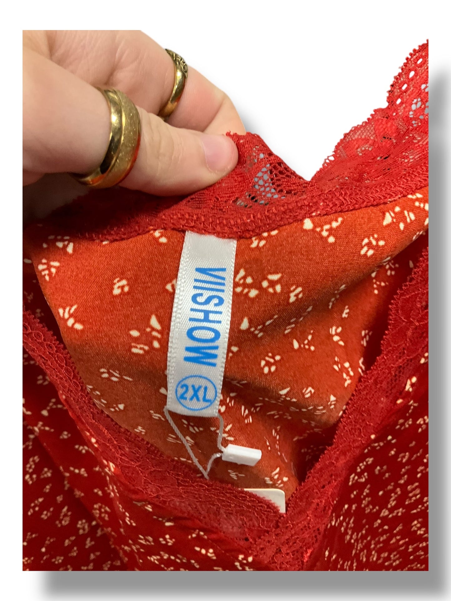 Top Sleeveless By Clothes Mentor In Red, Size: 2x