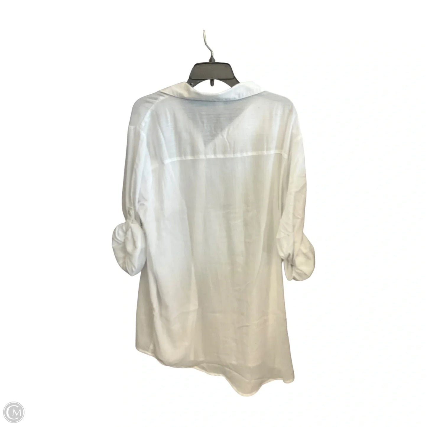 Blouse Long Sleeve By Clothes Mentor In White, Size: Xs