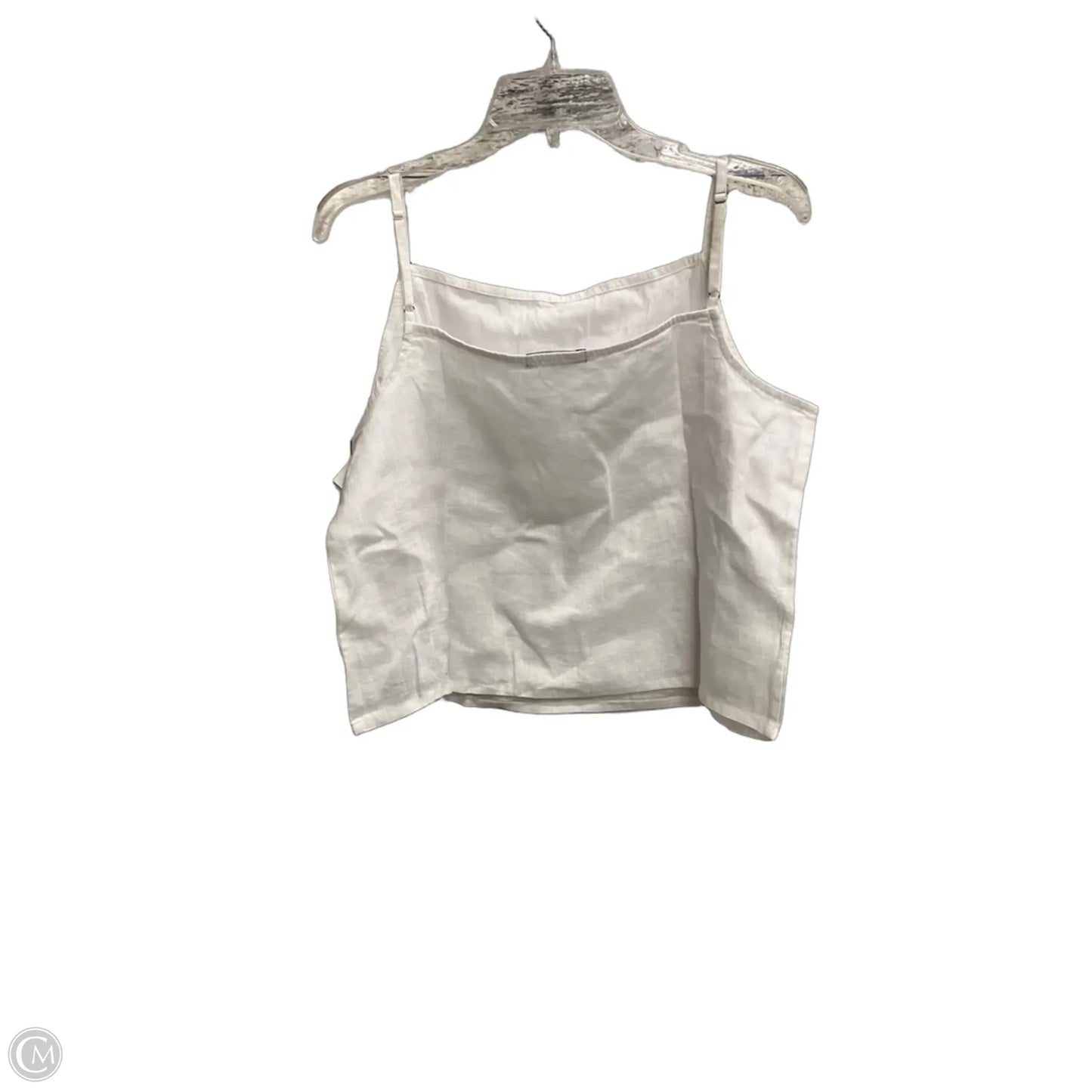 Top Sleeveless By Saks Fifth Avenue In White, Size: L