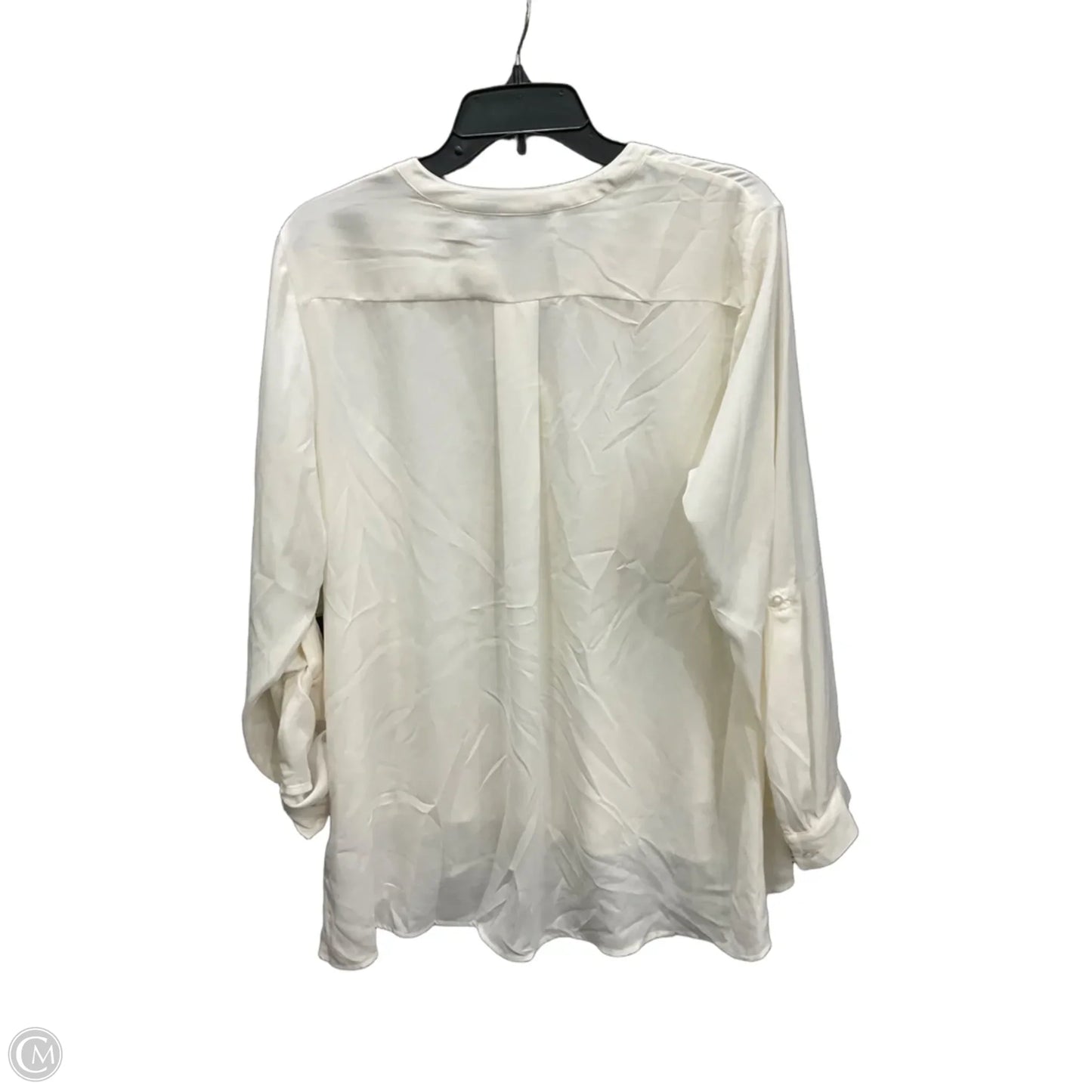 Top Long Sleeve By Simply Vera In Cream, Size: Xl