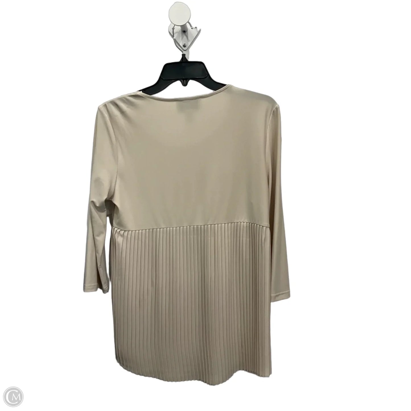 Top 3/4 Sleeve By Joseph Ribkoff In Beige, Size: M