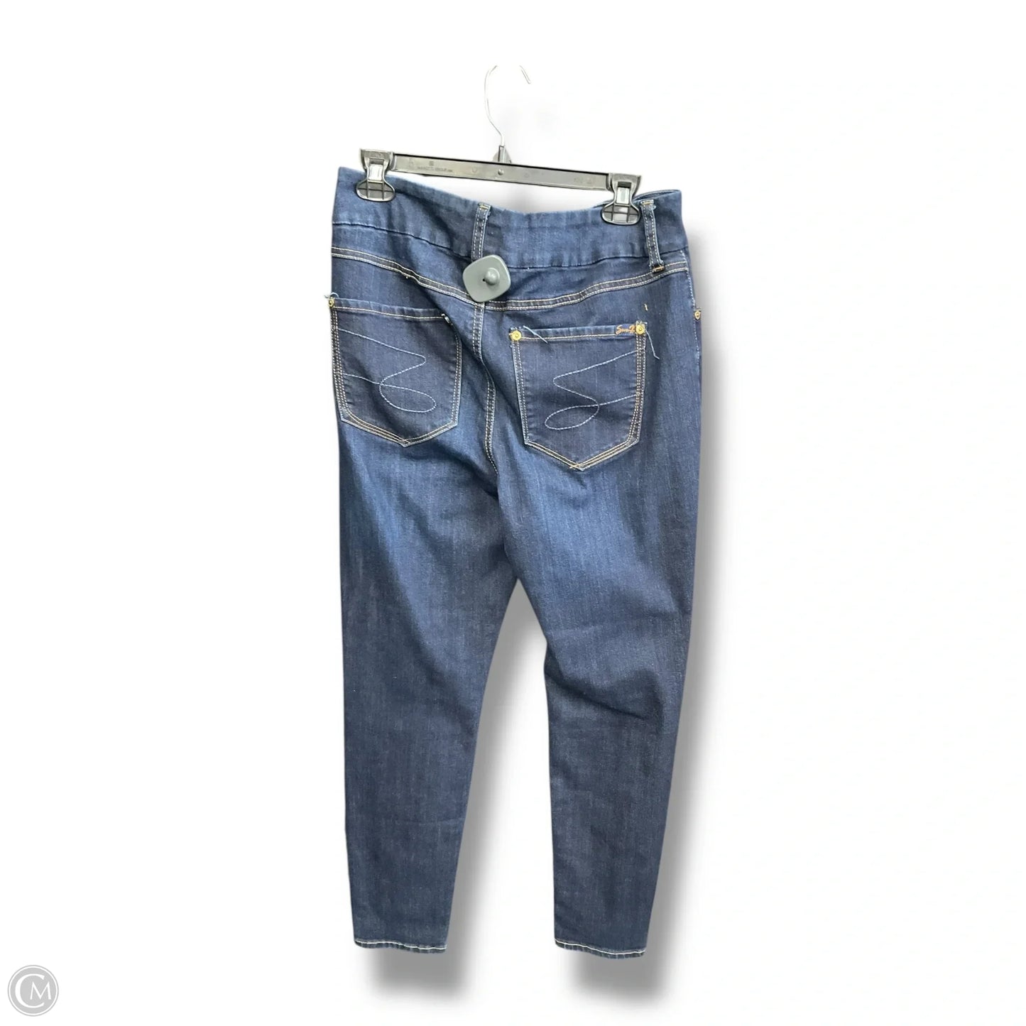 Jeans Straight By Seven 7 In Blue Denim, Size: 14