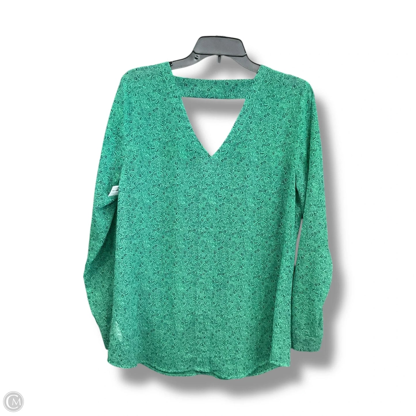 Top Long Sleeve By Cabi In Green, Size: M
