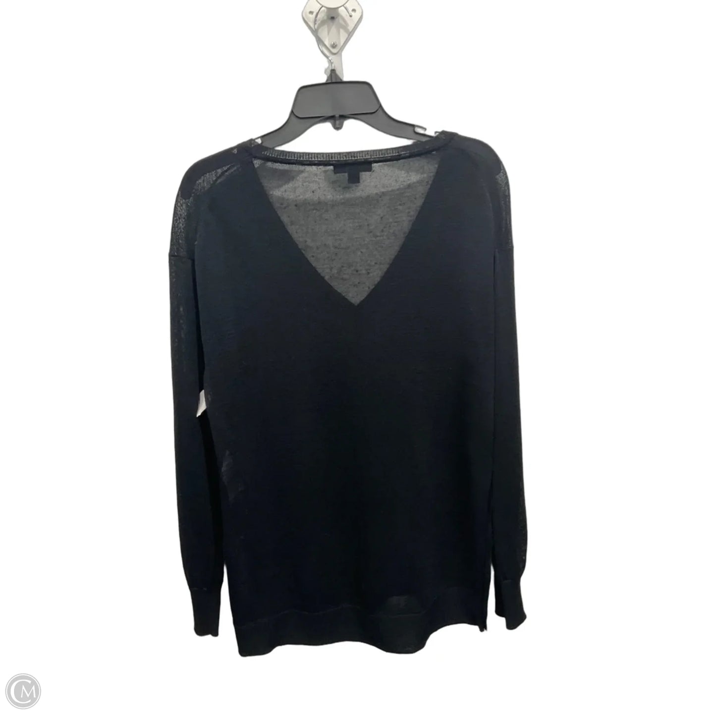 Top Long Sleeve By J. Crew In Black, Size: M