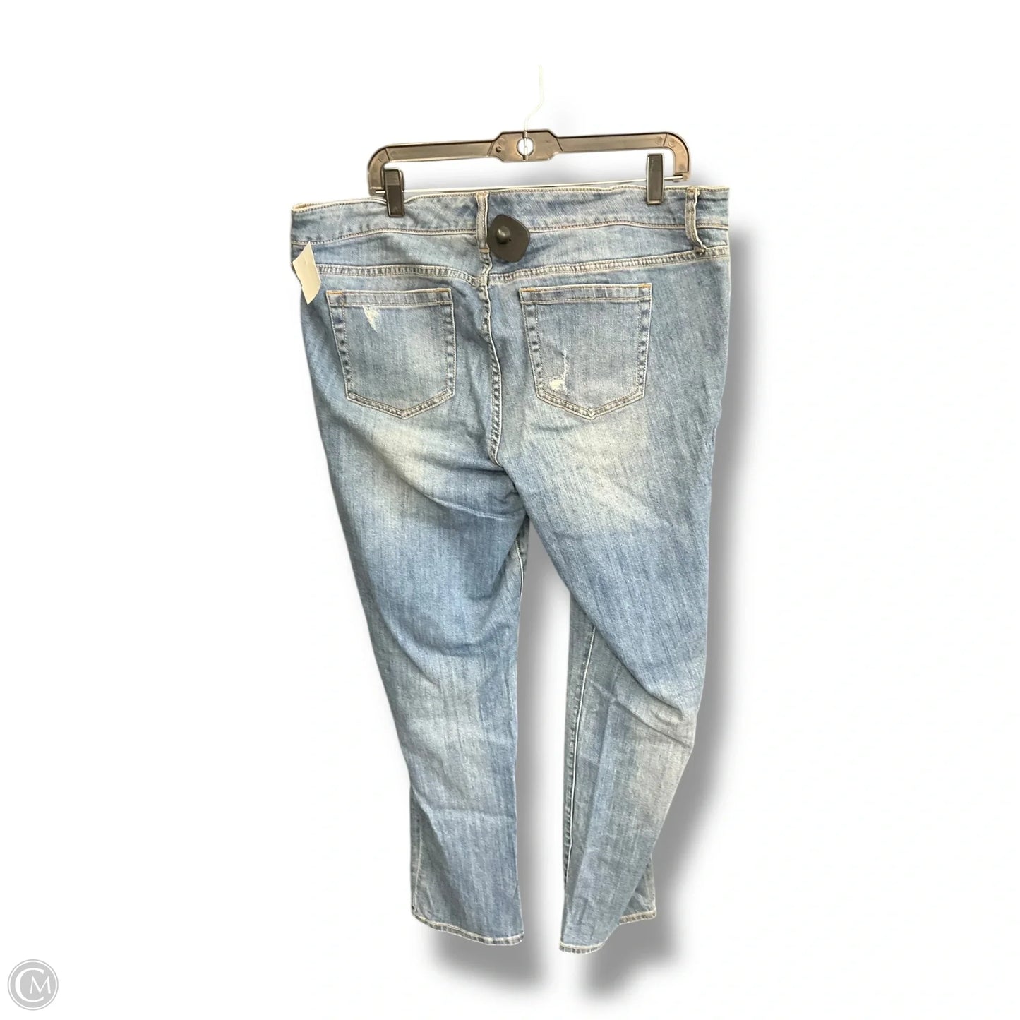 Jeans Straight By Torrid In Blue Denim, Size: 16