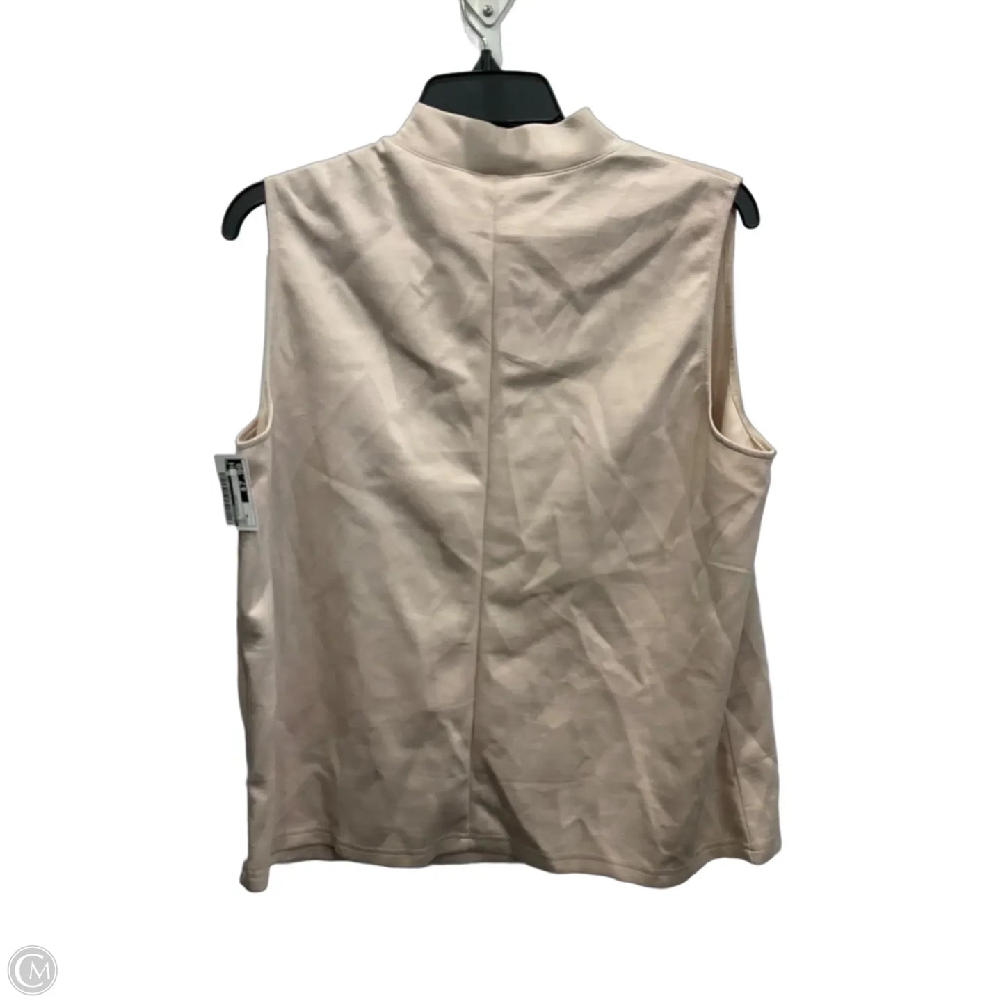 Top Sleeveless By Xieerduo In Tan, Size: Xl